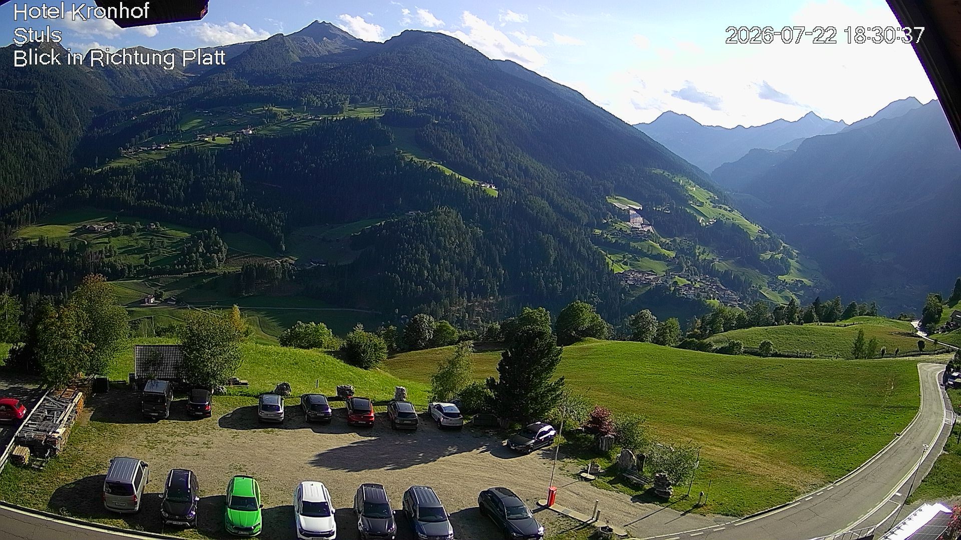 Archiv Foto Webcam Passeiertal: Hotel Kronhof in Stuls