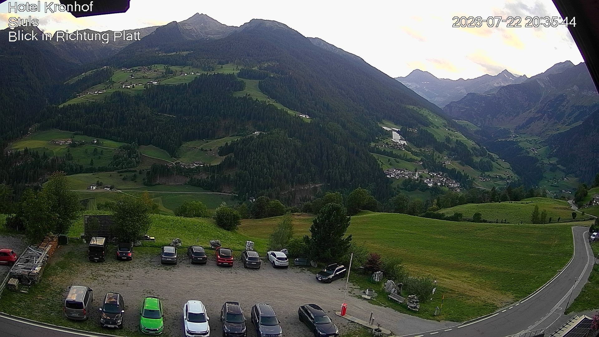 Archiv Foto Webcam Passeiertal: Hotel Kronhof in Stuls