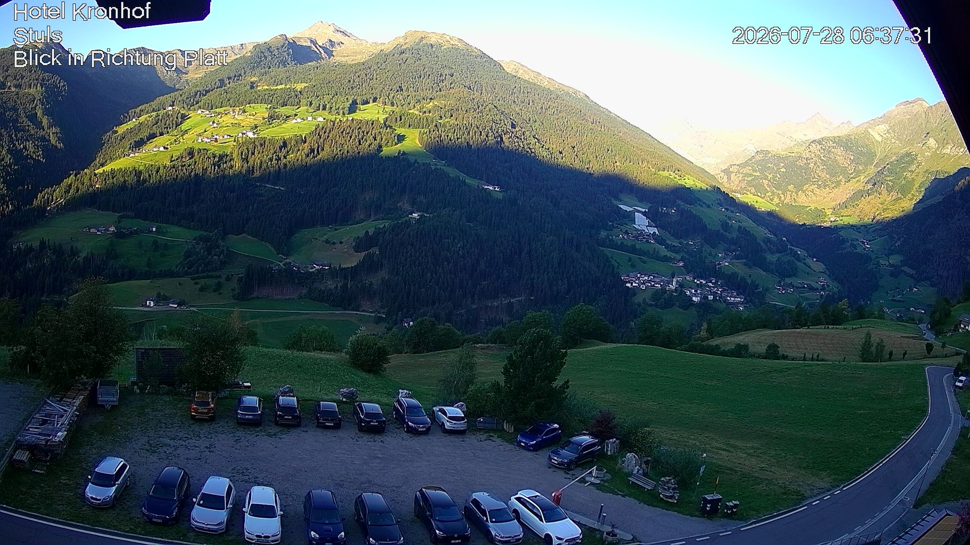 Archiv Foto Webcam Passeiertal: Hotel Kronhof in Stuls