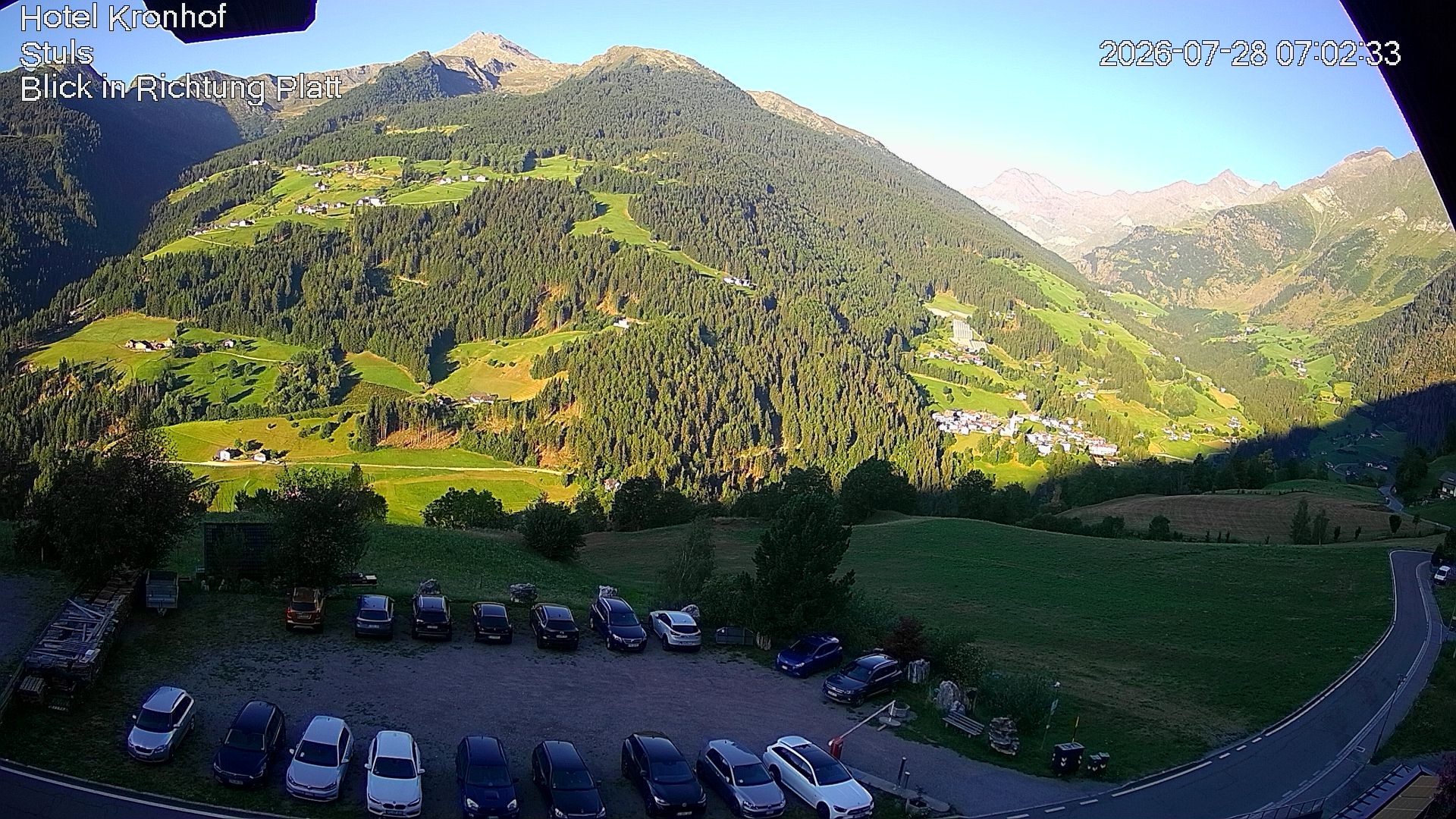 Archiv Foto Webcam Passeiertal: Hotel Kronhof in Stuls