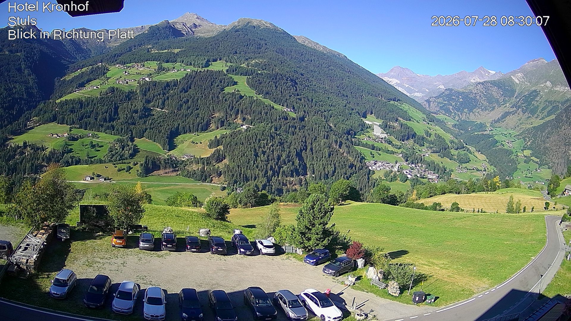 Archiv Foto Webcam Passeiertal: Hotel Kronhof in Stuls