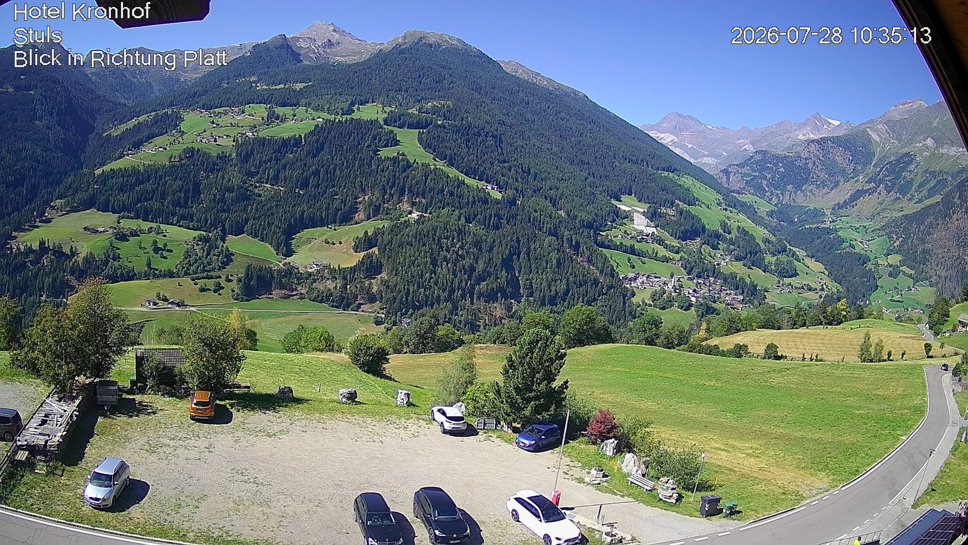 Archiv Foto Webcam Passeiertal: Hotel Kronhof in Stuls