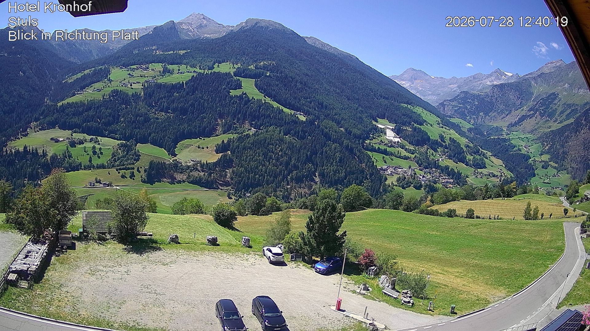 Archiv Foto Webcam Passeiertal: Hotel Kronhof in Stuls