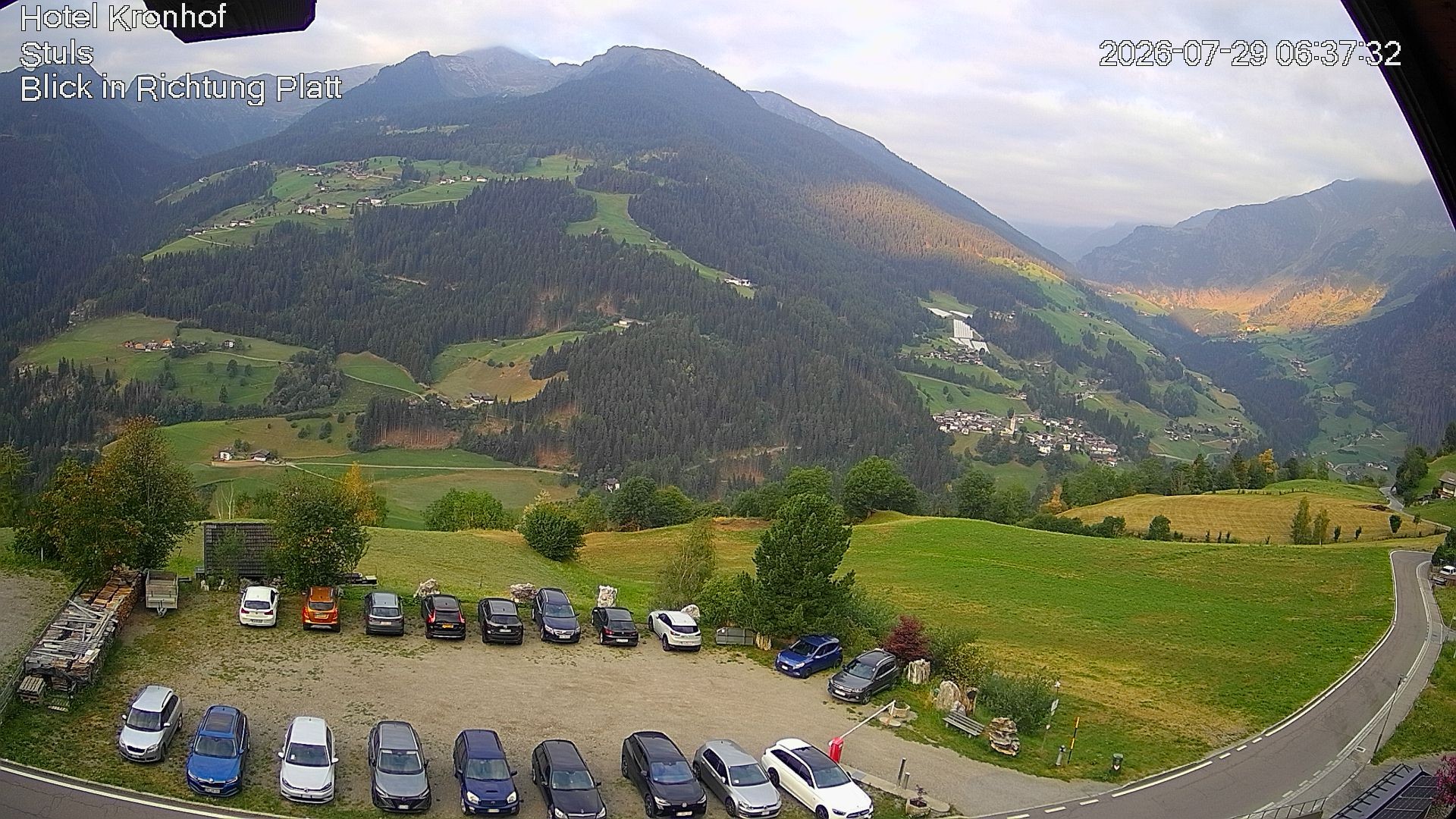 Archiv Foto Webcam Passeiertal: Hotel Kronhof in Stuls