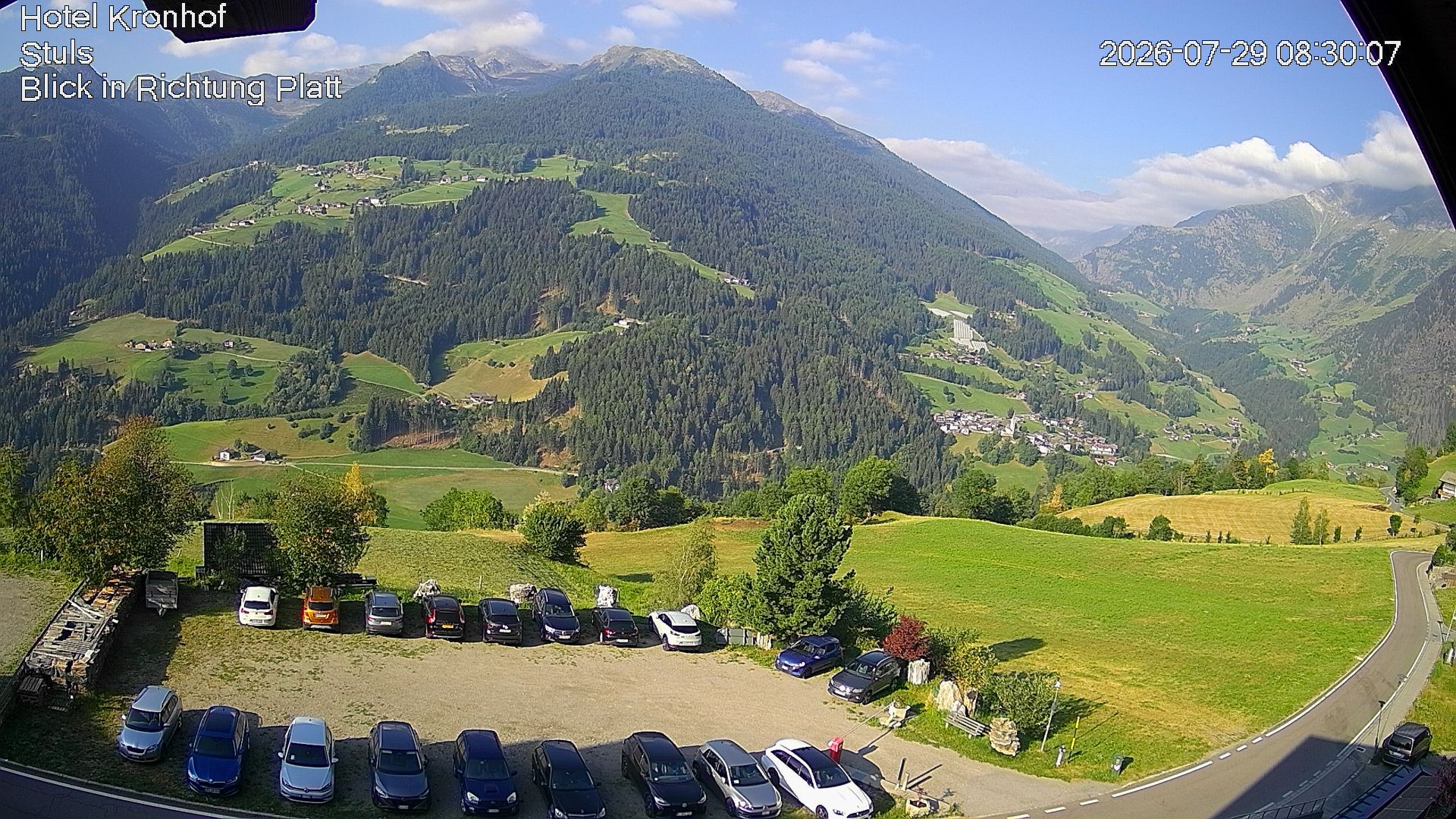 Archiv Foto Webcam Passeiertal: Hotel Kronhof in Stuls