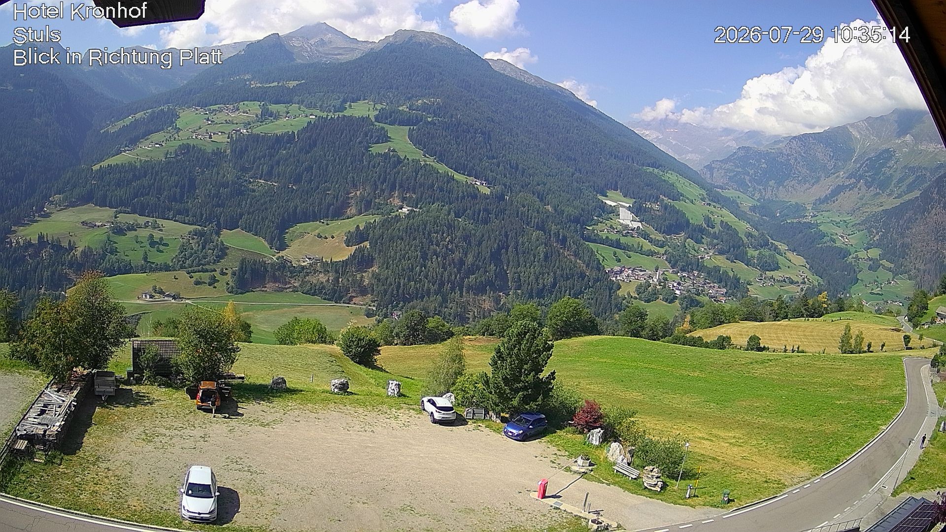 Archiv Foto Webcam Passeiertal: Hotel Kronhof in Stuls