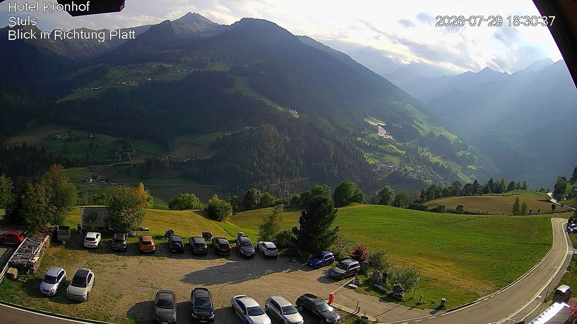 Archiv Foto Webcam Passeiertal: Hotel Kronhof in Stuls