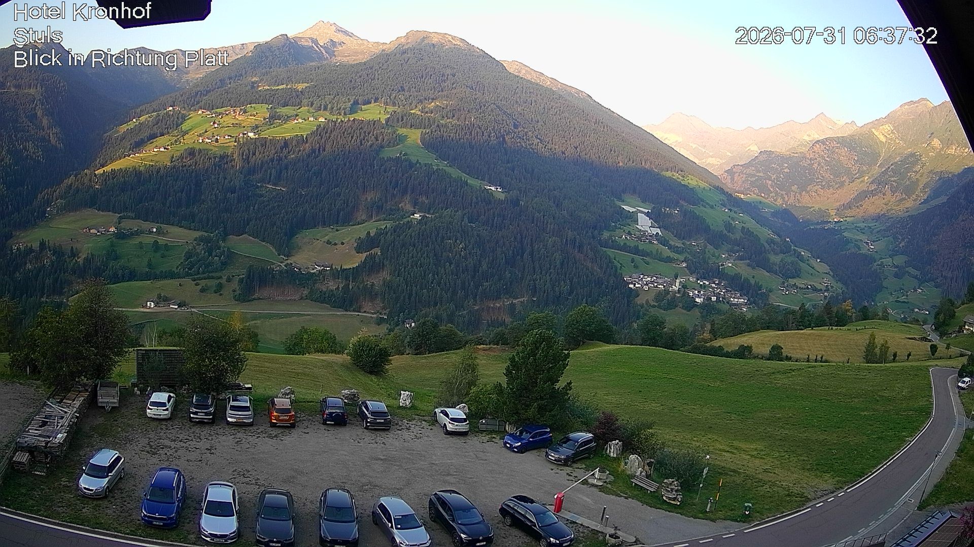 Archiv Foto Webcam Passeiertal: Hotel Kronhof in Stuls