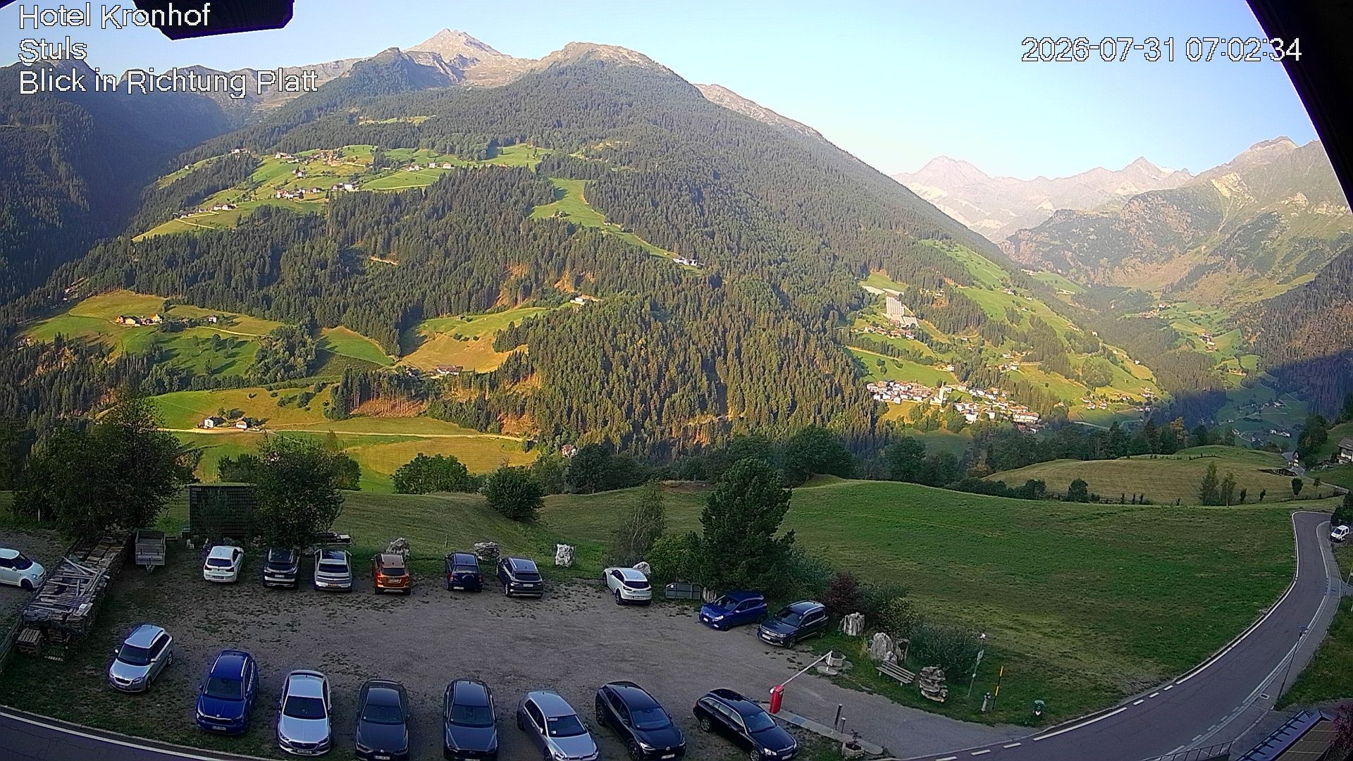Archiv Foto Webcam Passeiertal: Hotel Kronhof in Stuls
