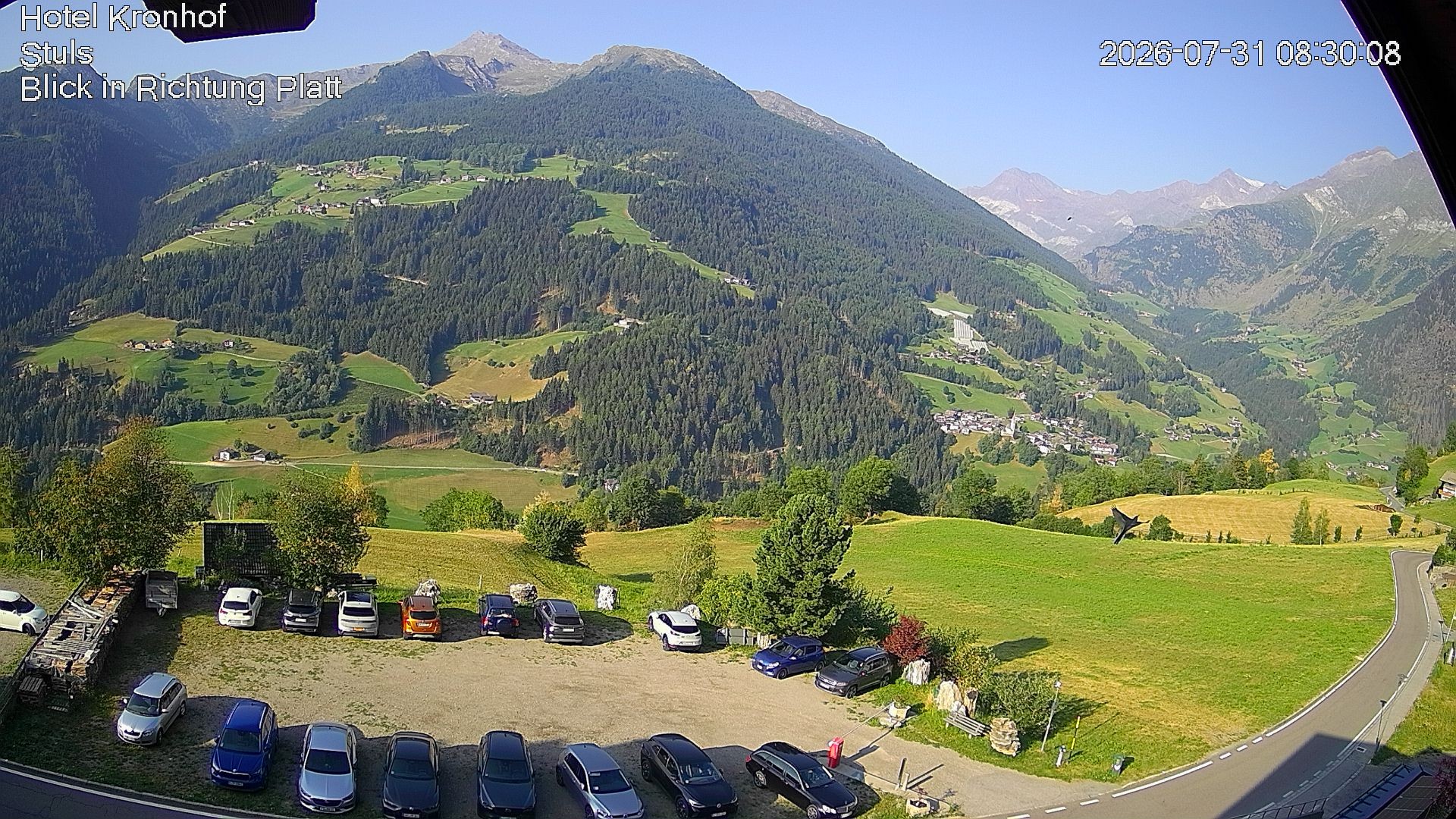 Archiv Foto Webcam Passeiertal: Hotel Kronhof in Stuls