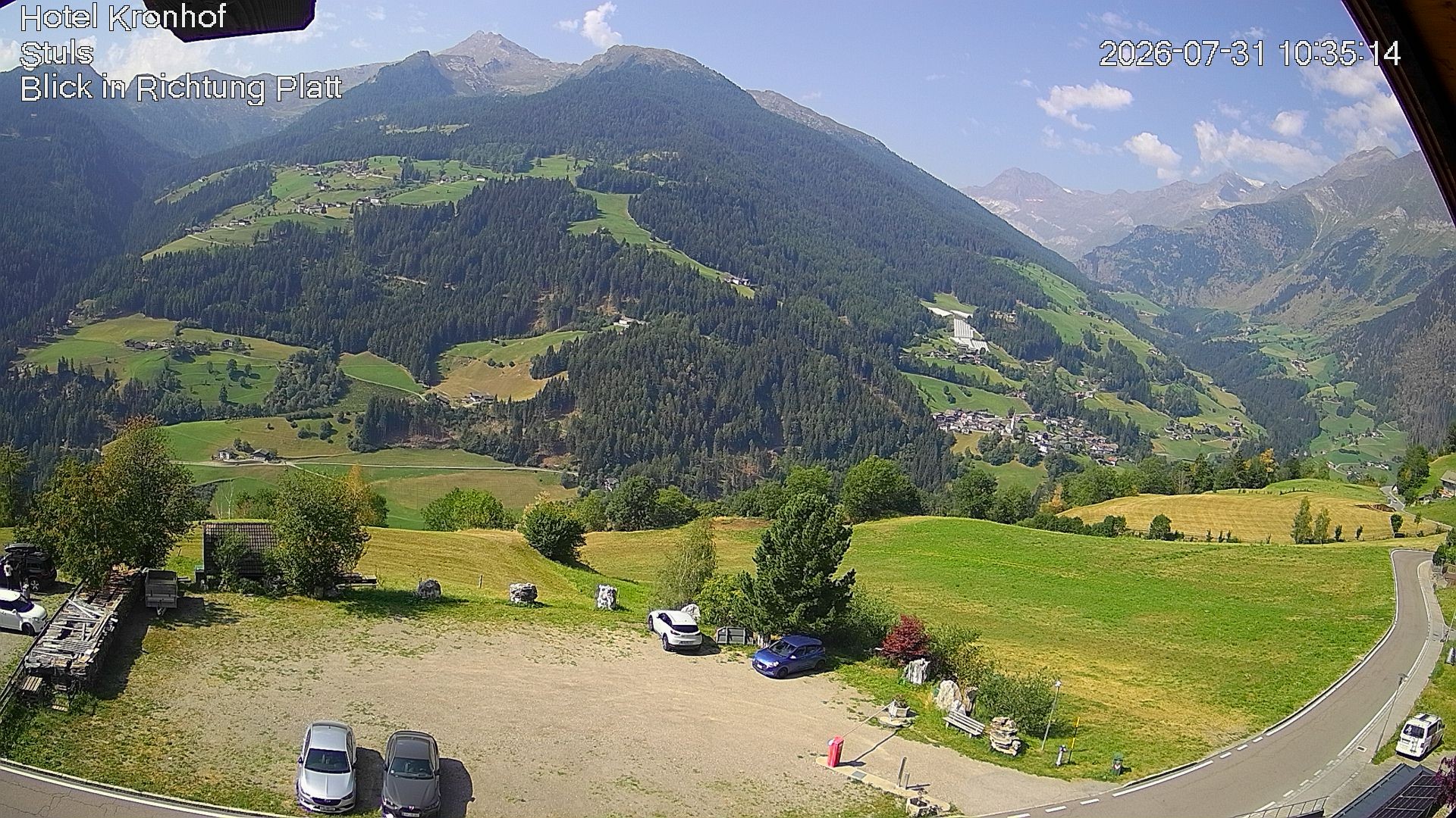Archiv Foto Webcam Passeiertal: Hotel Kronhof in Stuls