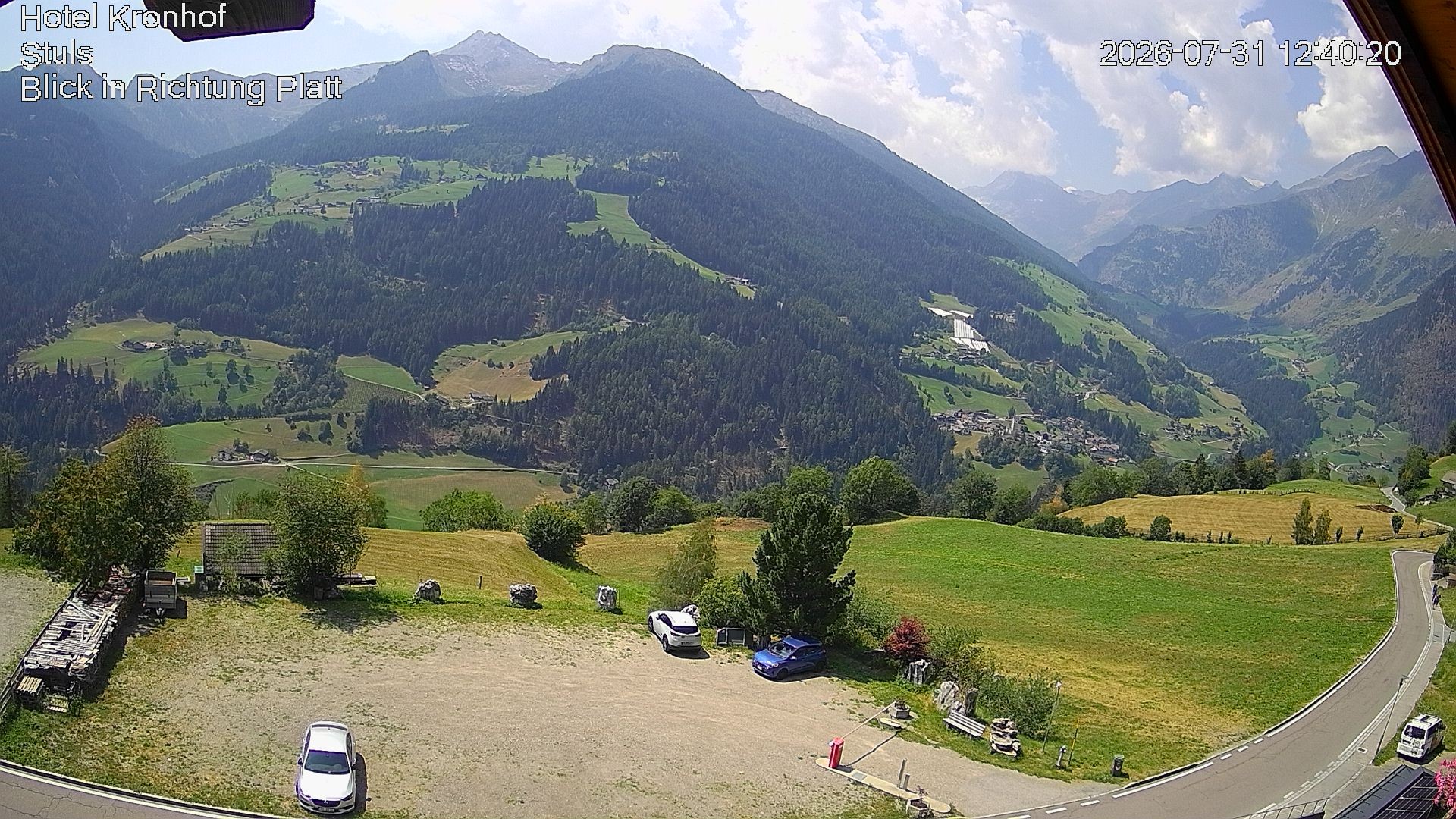 Archiv Foto Webcam Passeiertal: Hotel Kronhof in Stuls