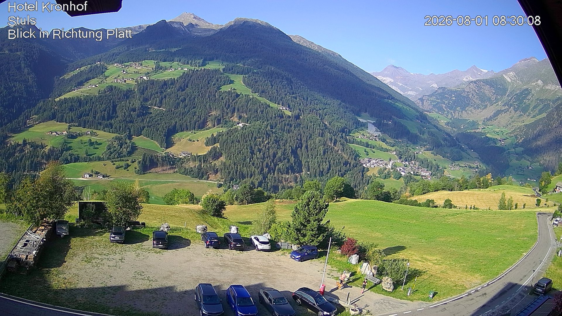 Archiv Foto Webcam Passeiertal: Hotel Kronhof in Stuls
