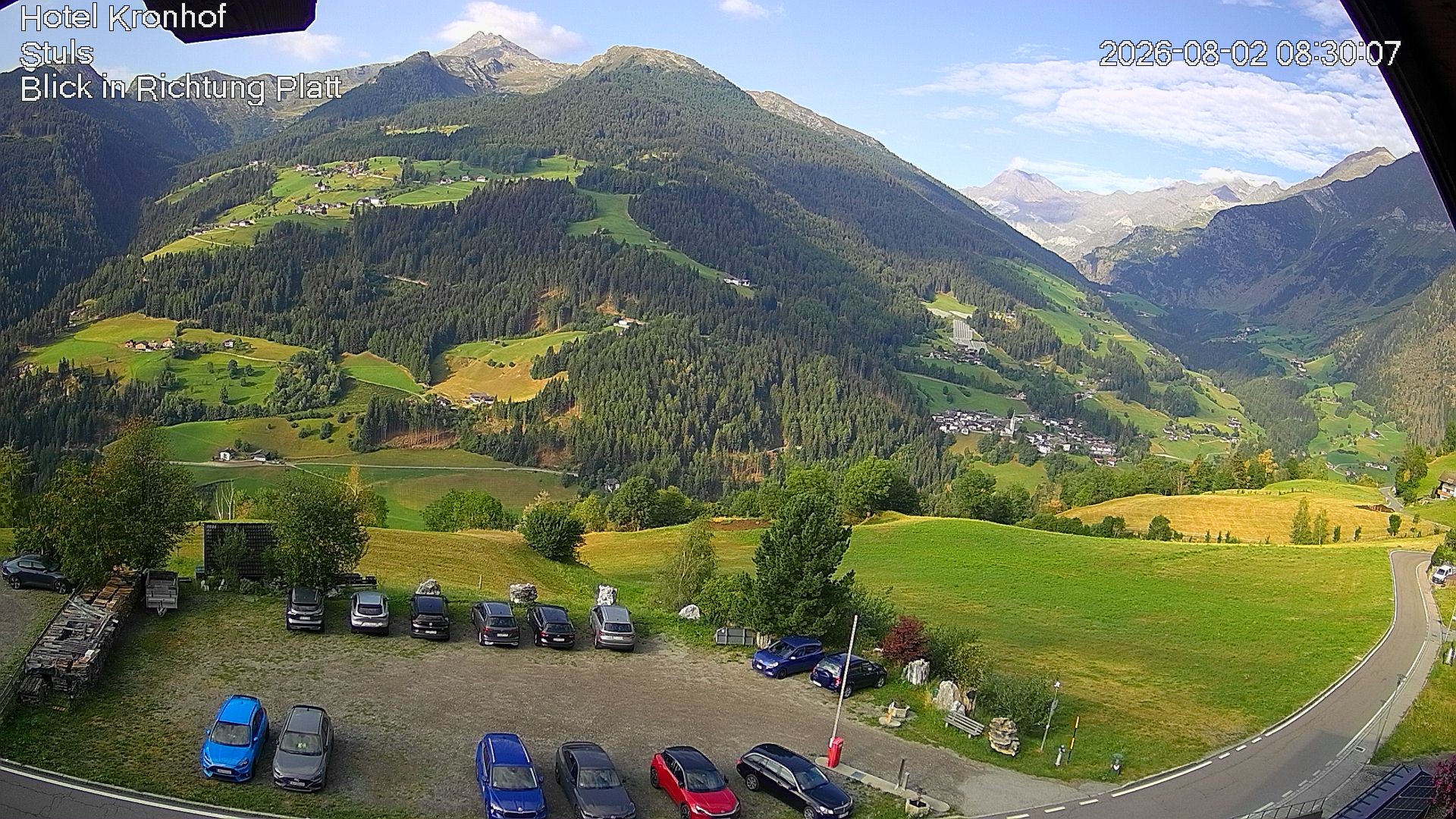 Archiv Foto Webcam Passeiertal: Hotel Kronhof in Stuls