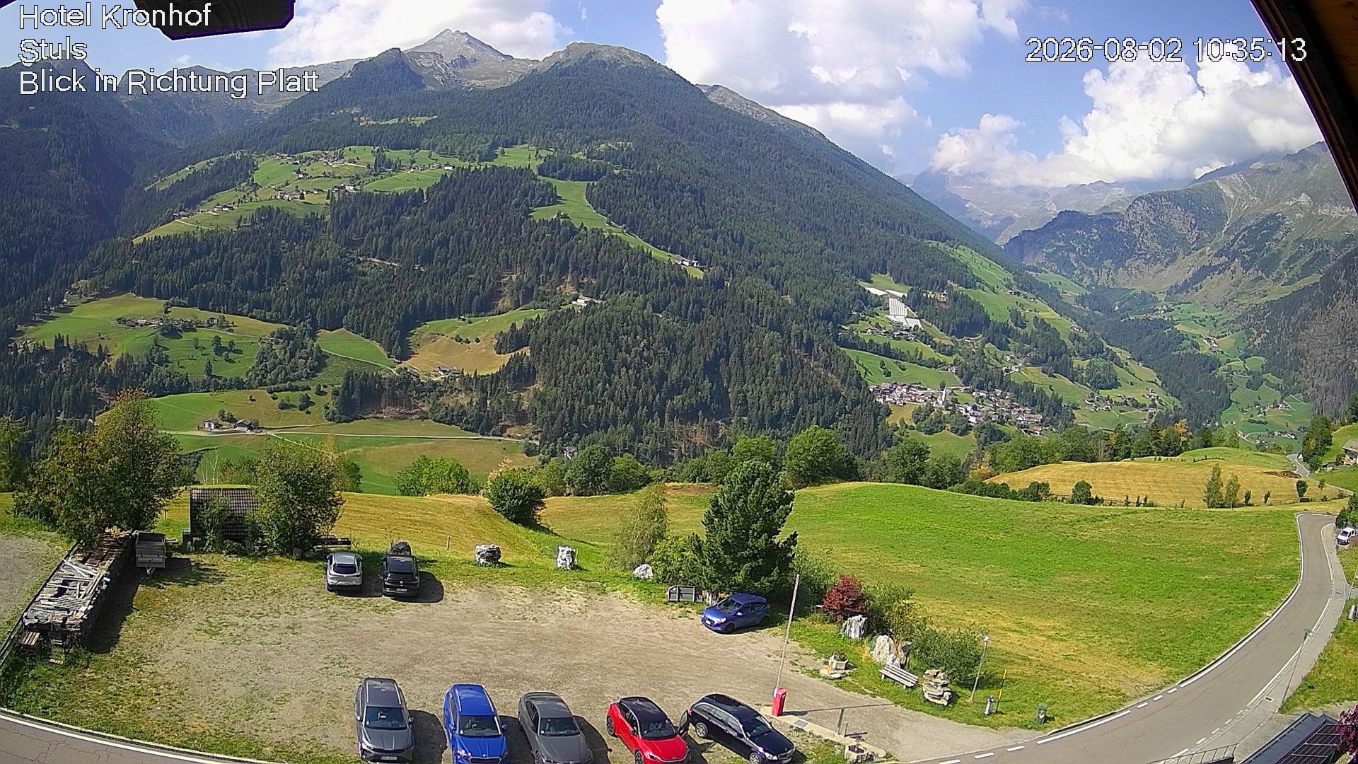 Archiv Foto Webcam Passeiertal: Hotel Kronhof in Stuls