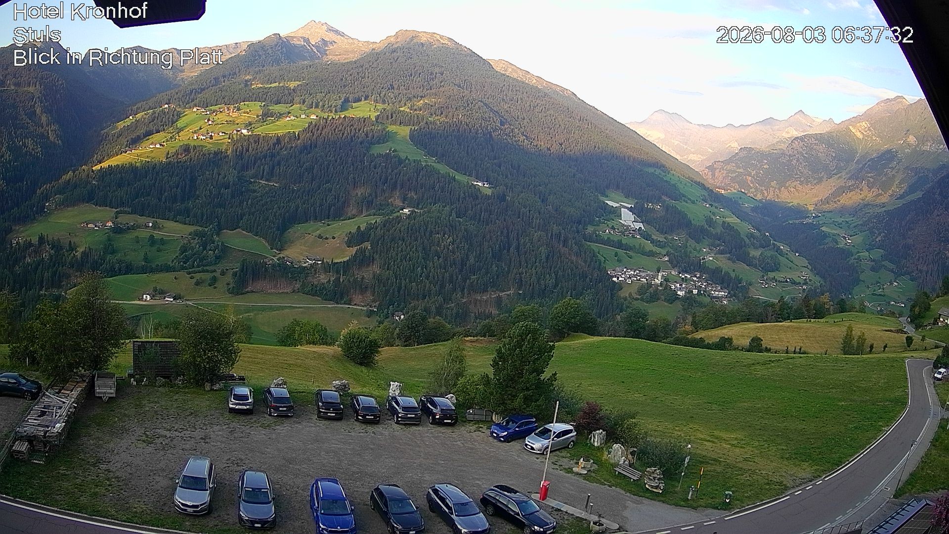 Archiv Foto Webcam Passeiertal: Hotel Kronhof in Stuls