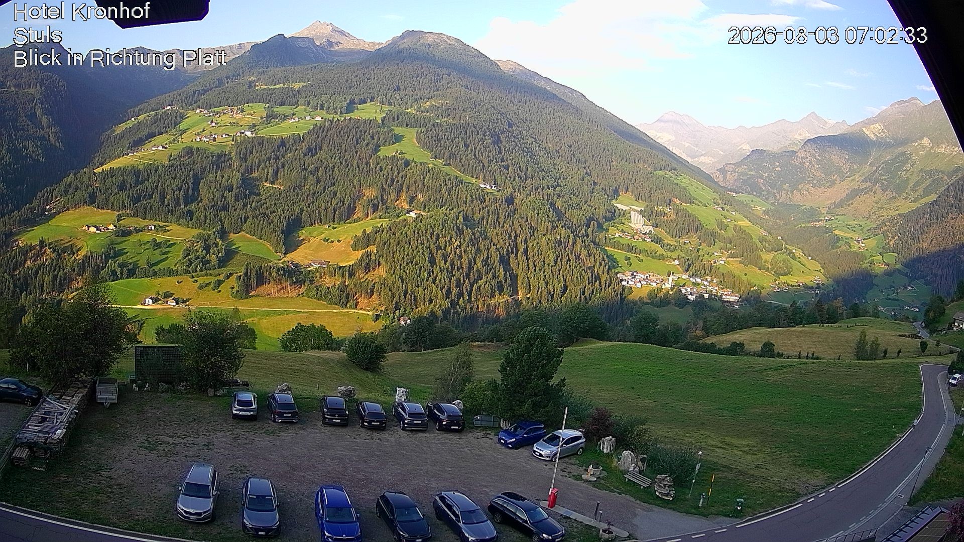 Archiv Foto Webcam Passeiertal: Hotel Kronhof in Stuls