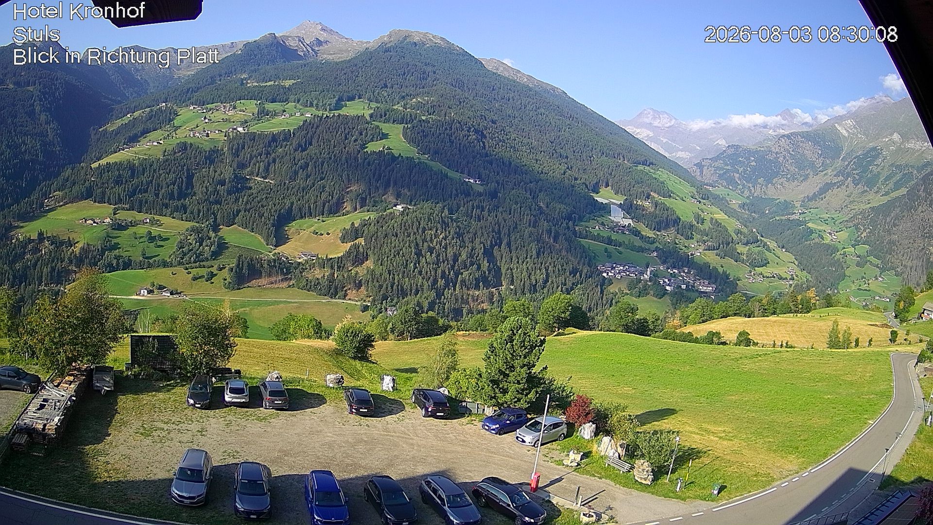 Archiv Foto Webcam Passeiertal: Hotel Kronhof in Stuls