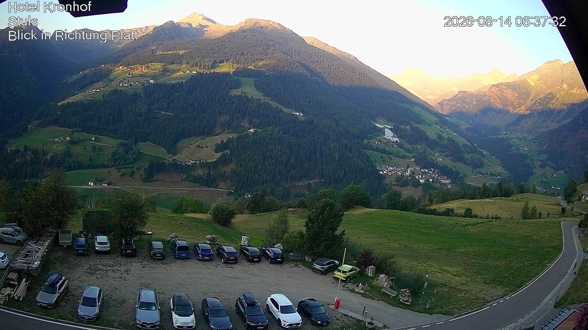 Archiv Foto Webcam Passeiertal: Hotel Kronhof in Stuls
