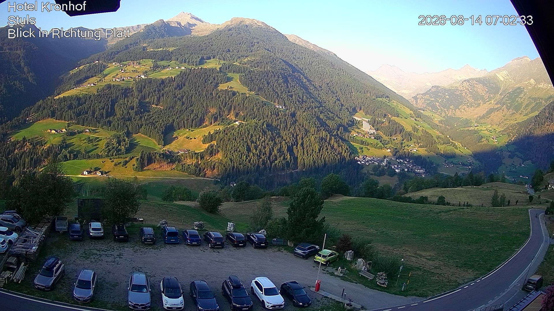 Archiv Foto Webcam Passeiertal: Hotel Kronhof in Stuls