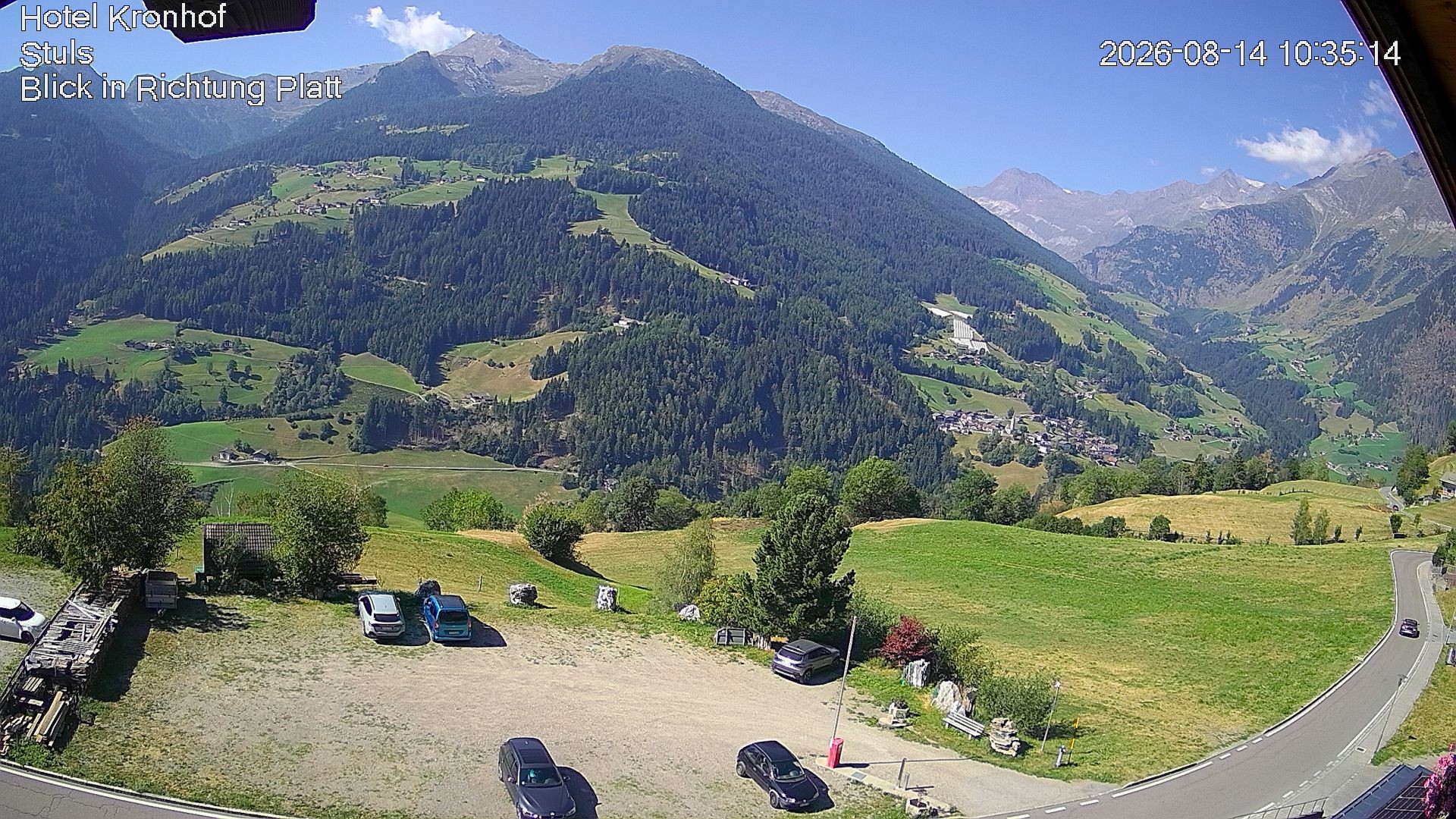 Archiv Foto Webcam Passeiertal: Hotel Kronhof in Stuls