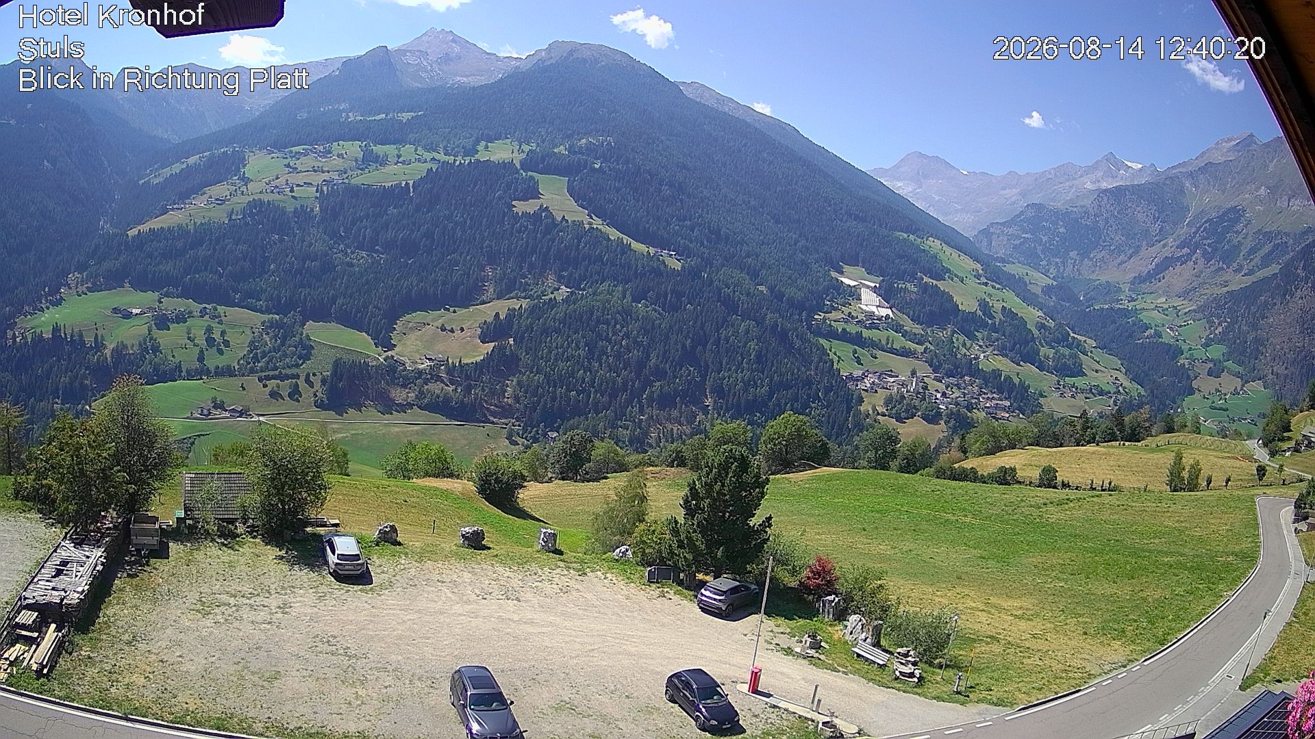 Archiv Foto Webcam Passeiertal: Hotel Kronhof in Stuls