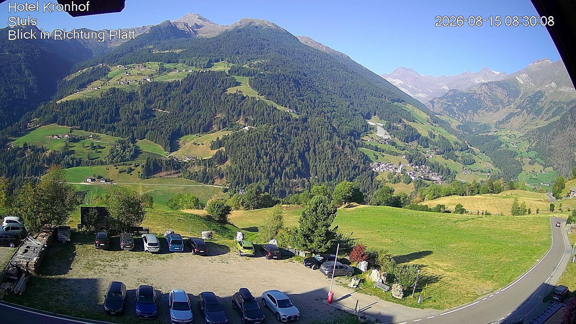 Archiv Foto Webcam Passeiertal: Hotel Kronhof in Stuls
