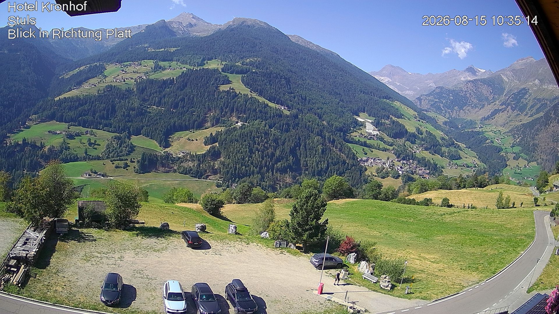 Archiv Foto Webcam Passeiertal: Hotel Kronhof in Stuls
