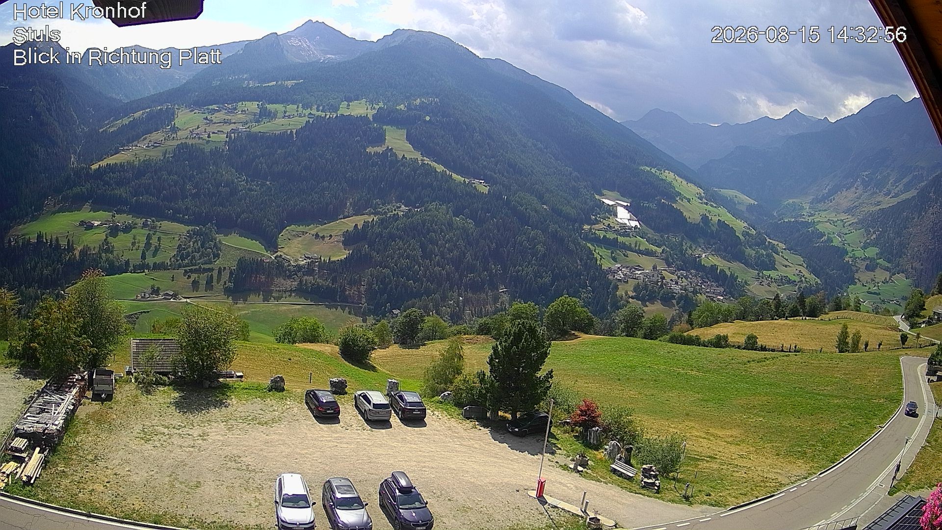 Archiv Foto Webcam Passeiertal: Hotel Kronhof in Stuls