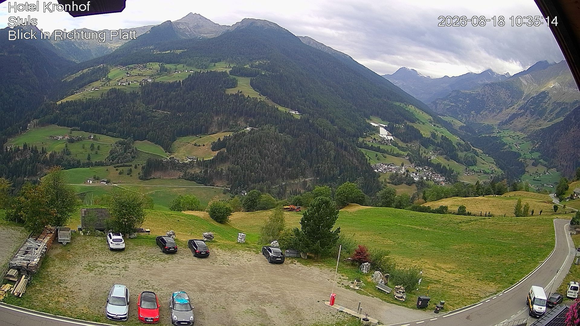 Archiv Foto Webcam Passeiertal: Hotel Kronhof in Stuls