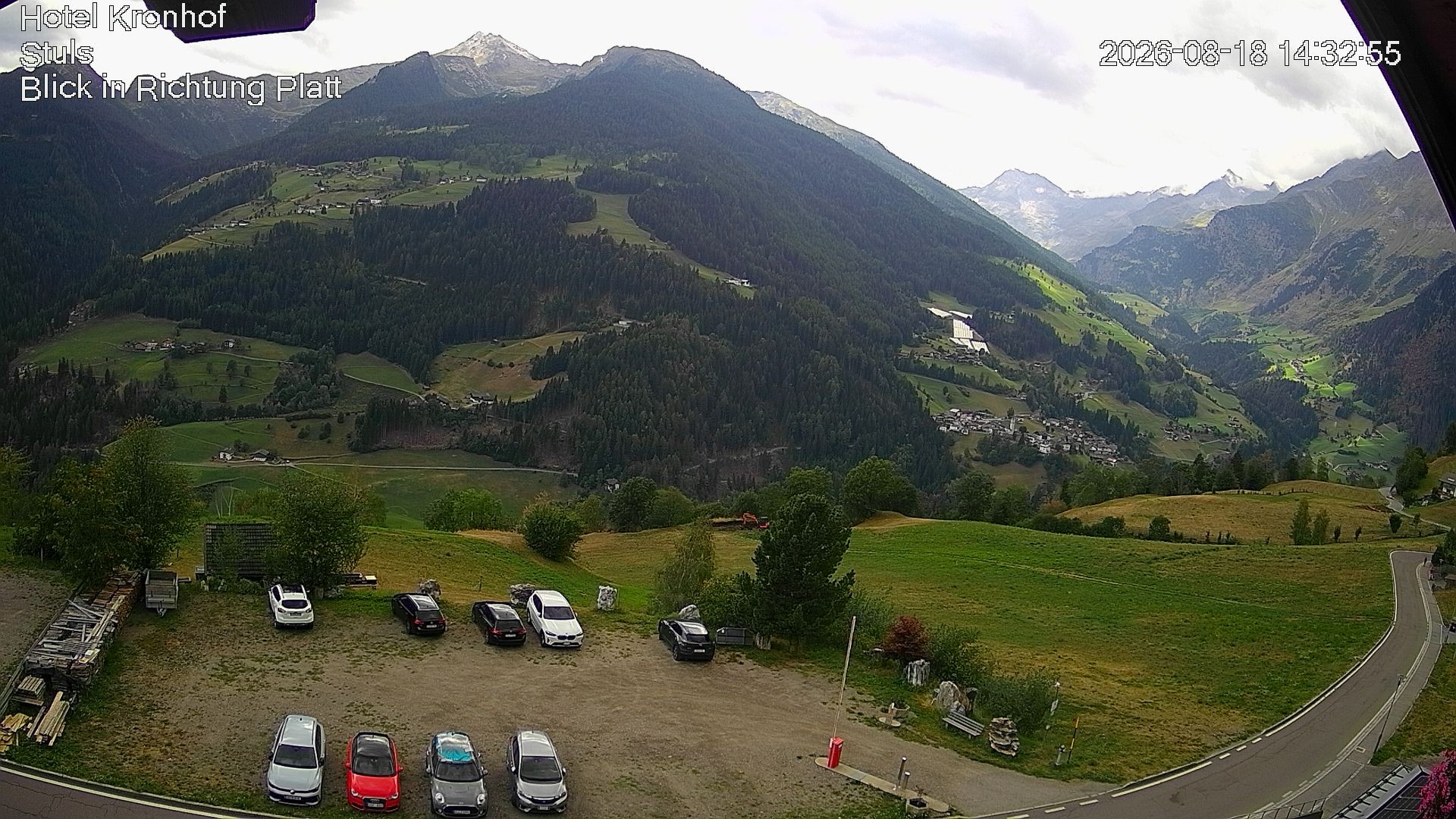 Archiv Foto Webcam Passeiertal: Hotel Kronhof in Stuls