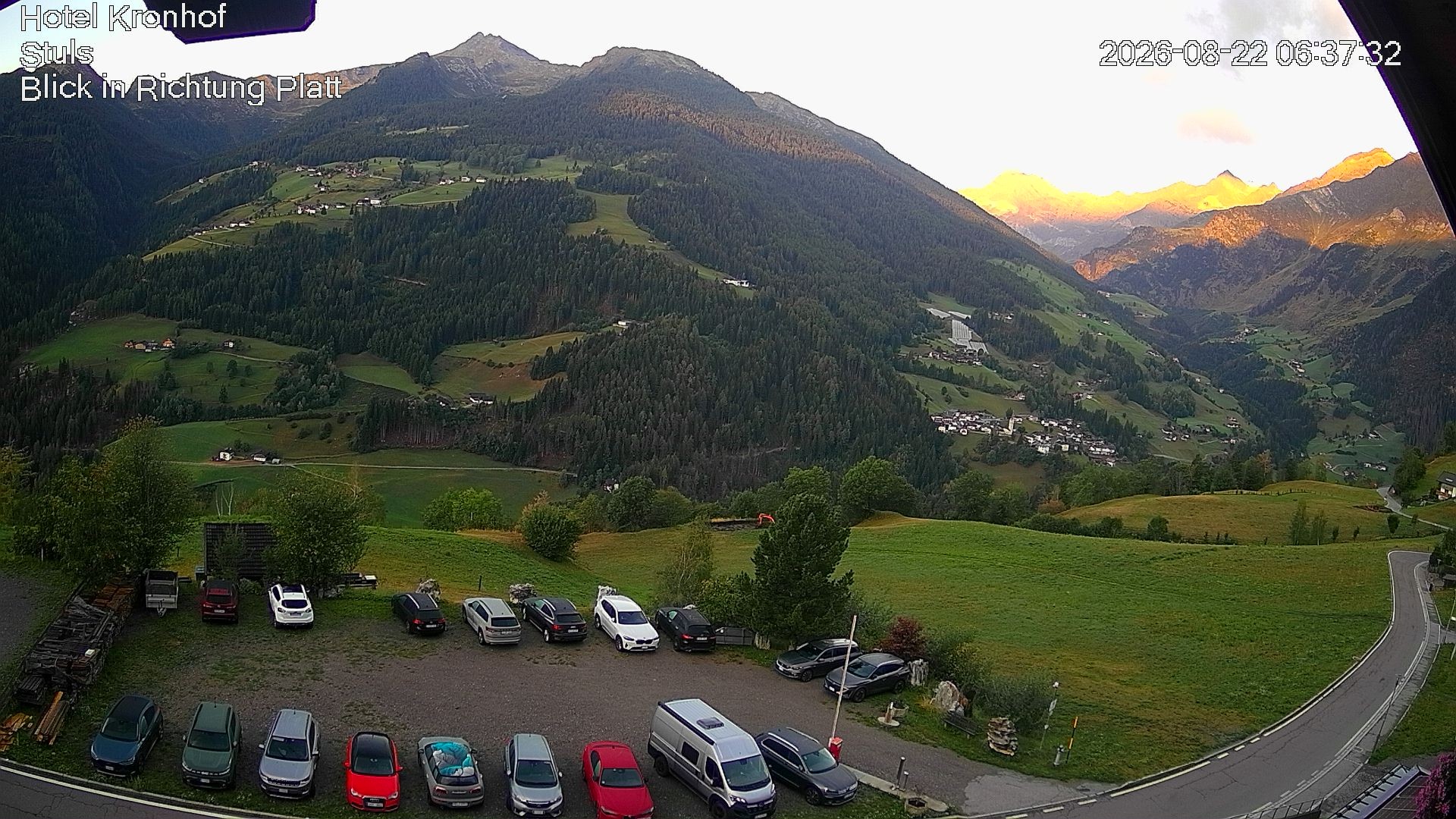 Archiv Foto Webcam Passeiertal: Hotel Kronhof in Stuls