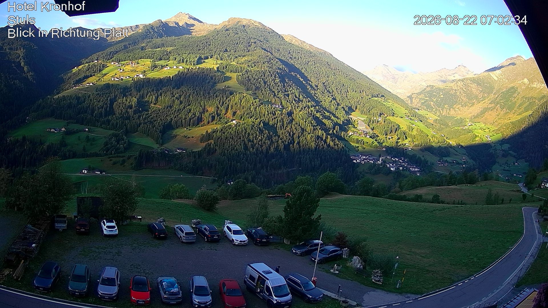 Archiv Foto Webcam Passeiertal: Hotel Kronhof in Stuls