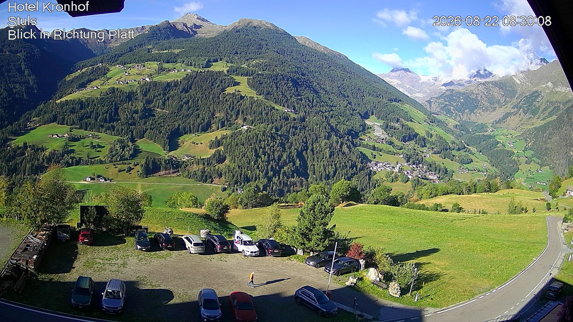 Archiv Foto Webcam Passeiertal: Hotel Kronhof in Stuls