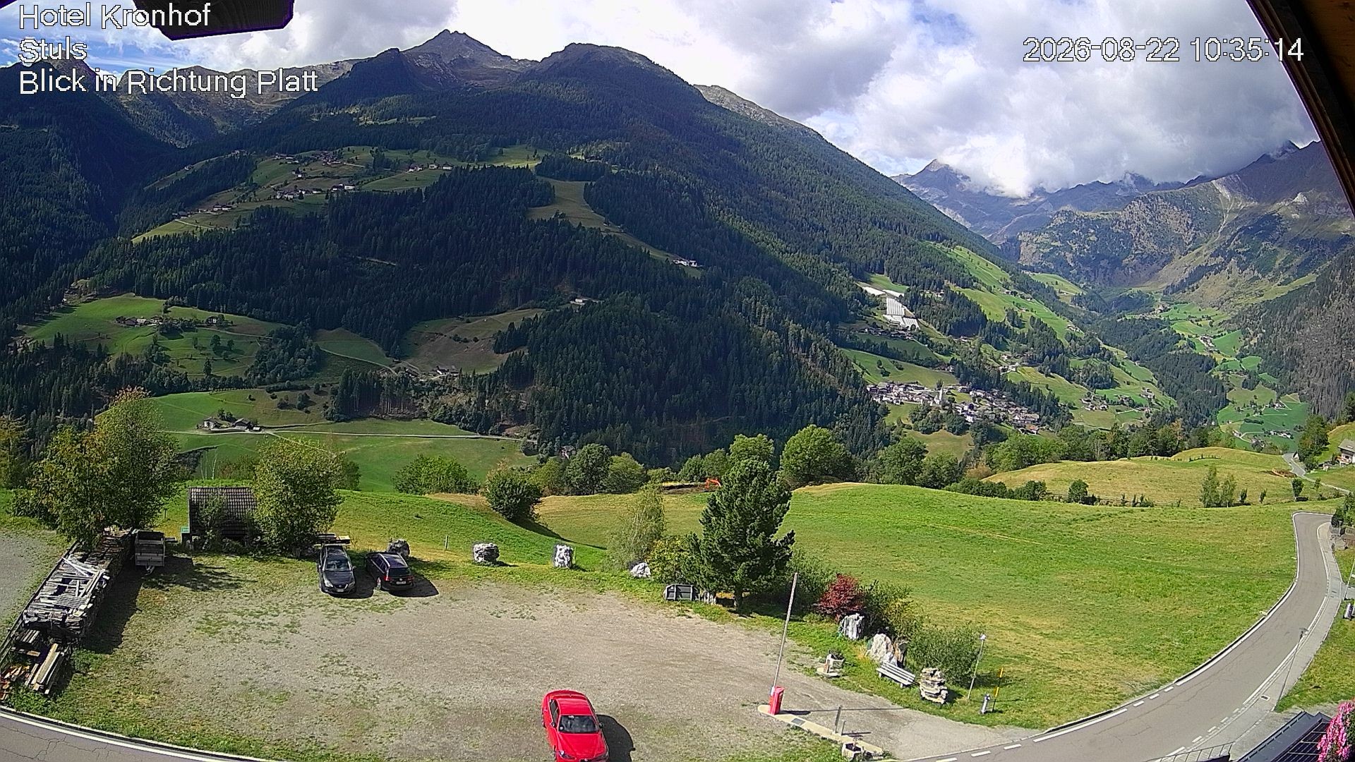 Archiv Foto Webcam Passeiertal: Hotel Kronhof in Stuls