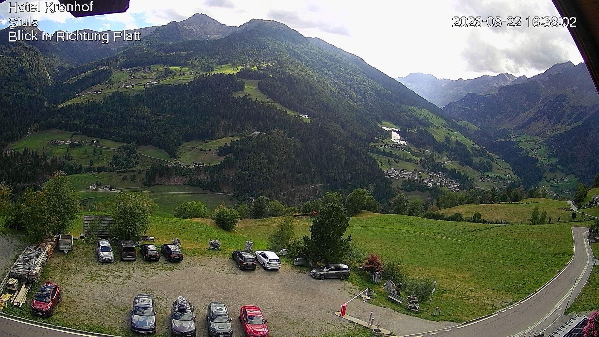 Archiv Foto Webcam Passeiertal: Hotel Kronhof in Stuls