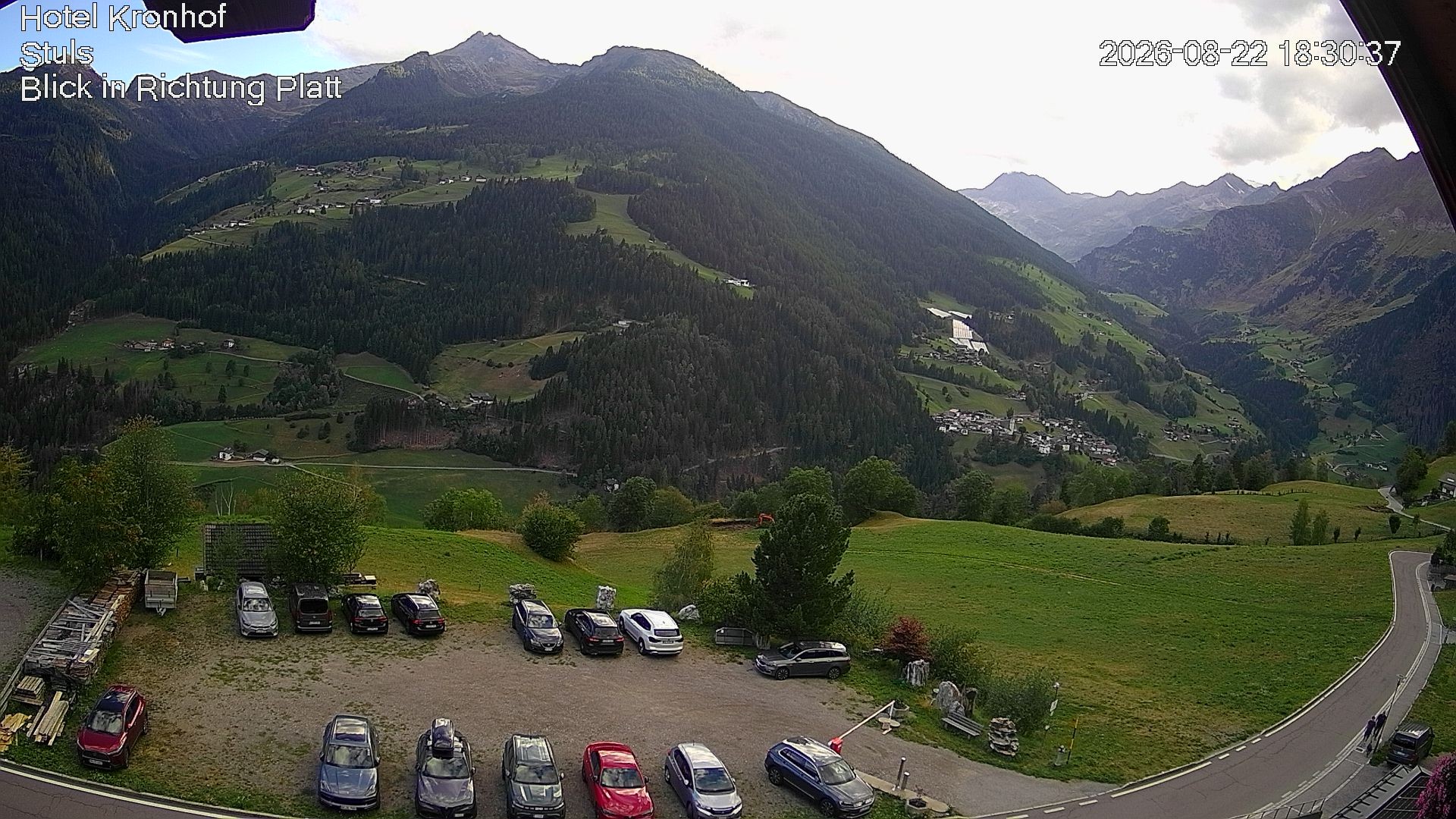 Archiv Foto Webcam Passeiertal: Hotel Kronhof in Stuls
