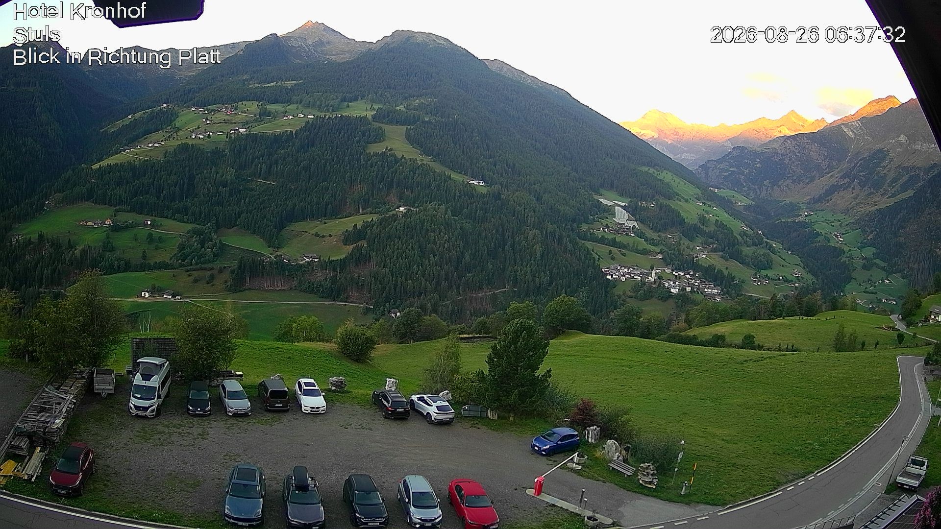 Archiv Foto Webcam Passeiertal: Hotel Kronhof in Stuls