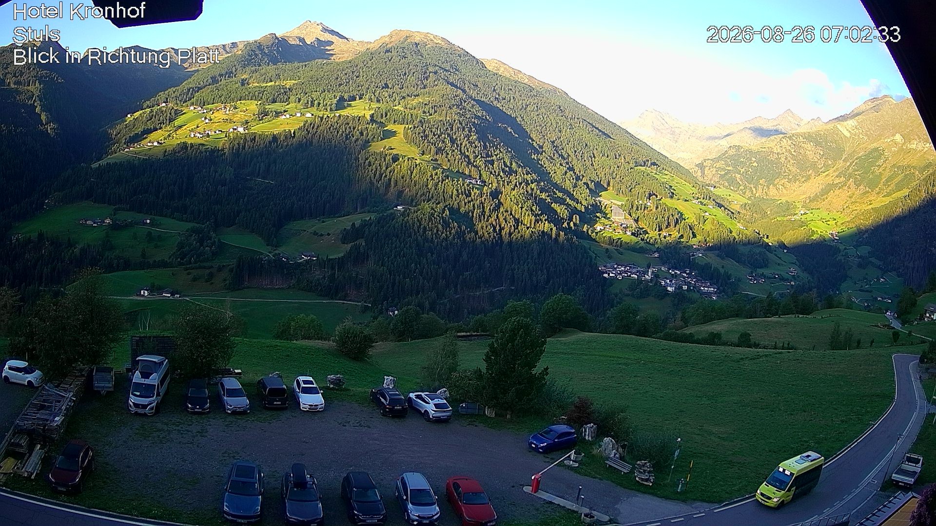 Archiv Foto Webcam Passeiertal: Hotel Kronhof in Stuls
