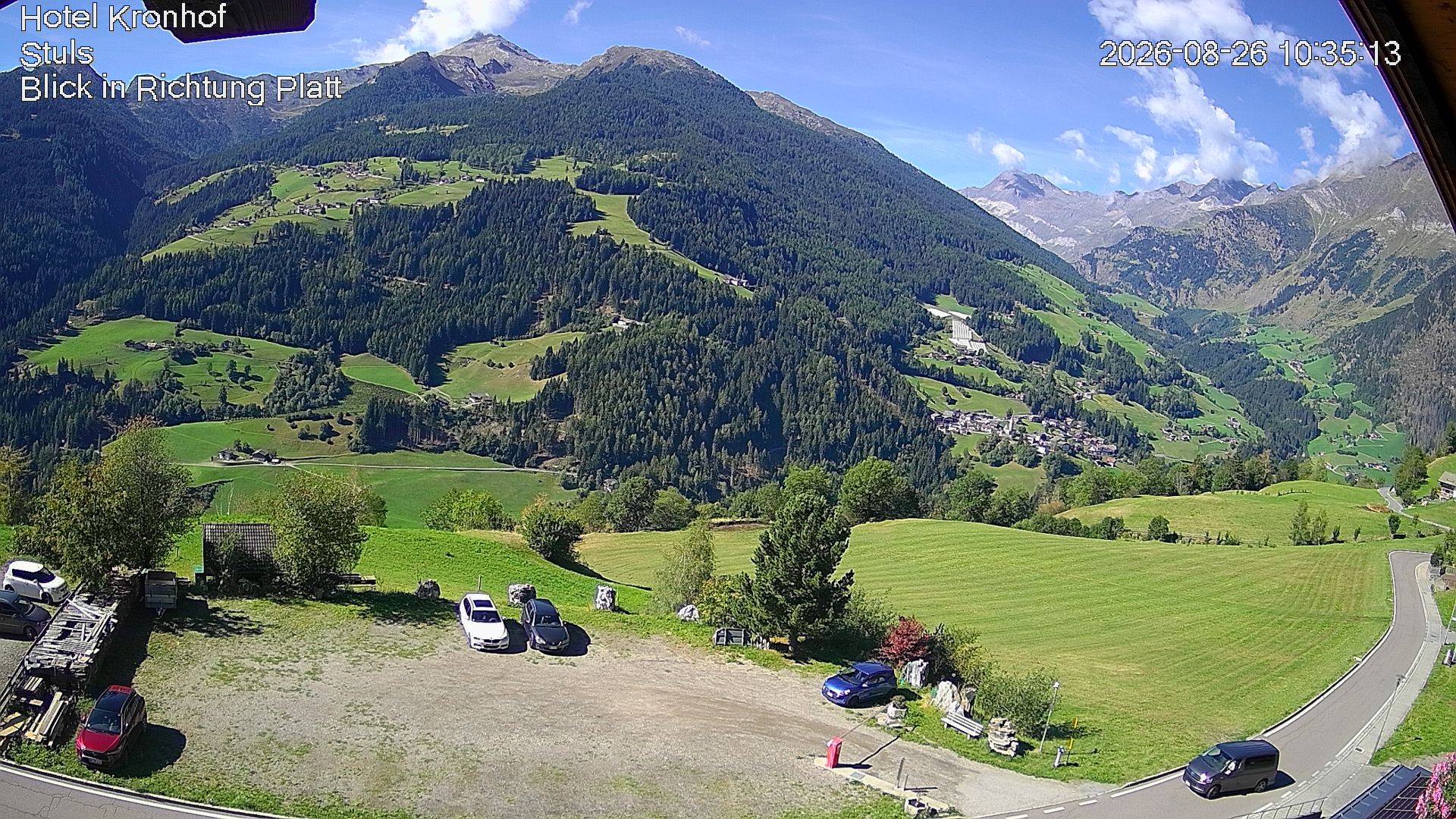 Archiv Foto Webcam Passeiertal: Hotel Kronhof in Stuls