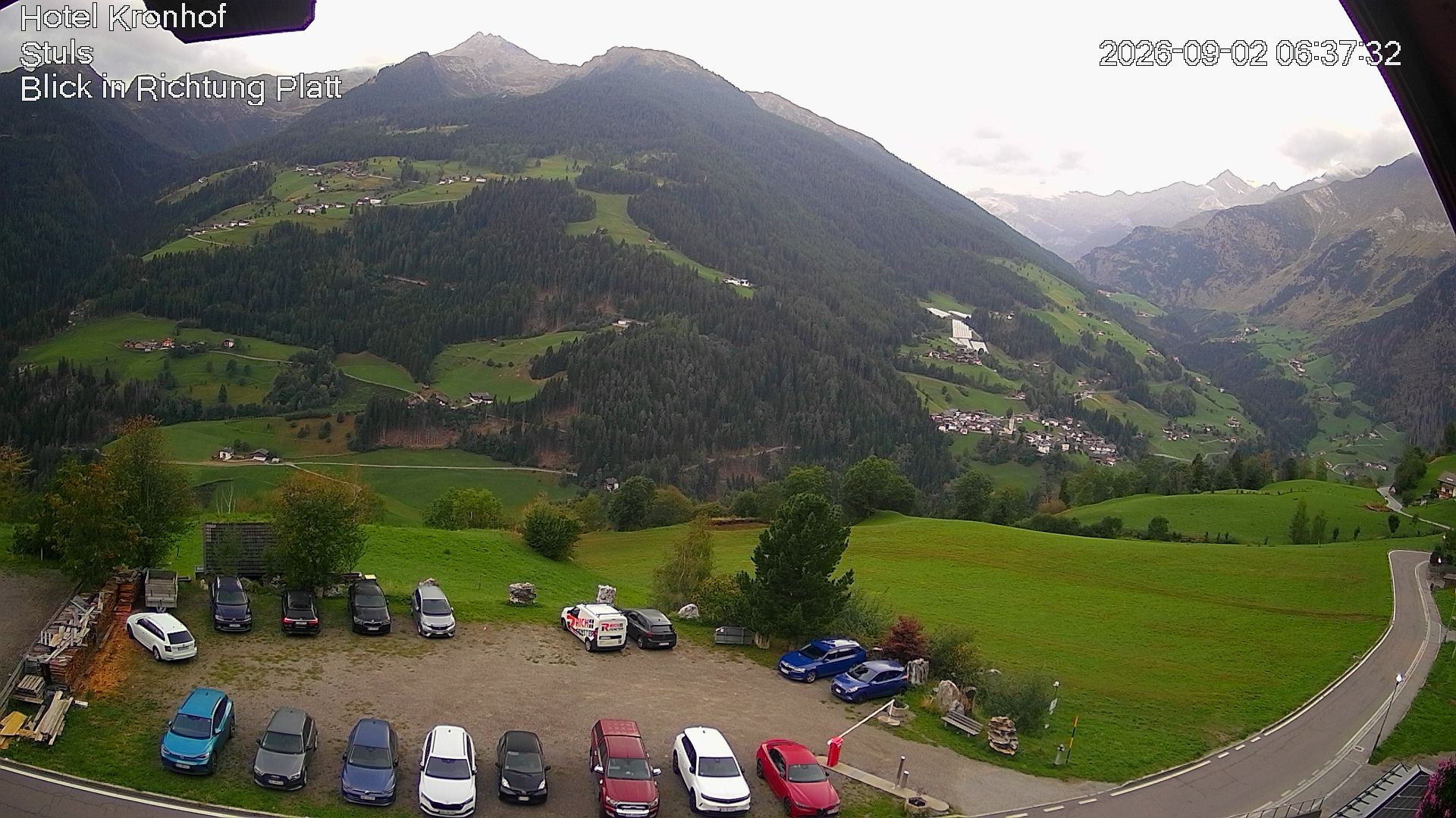 Archiv Foto Webcam Passeiertal: Hotel Kronhof in Stuls