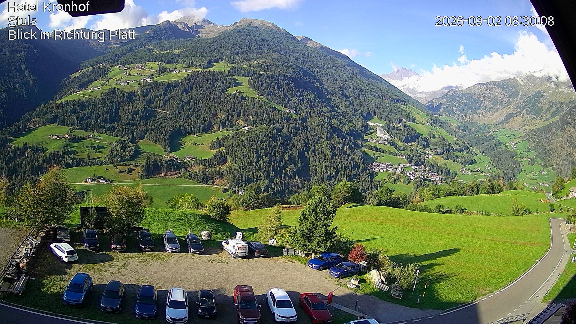 Archiv Foto Webcam Passeiertal: Hotel Kronhof in Stuls
