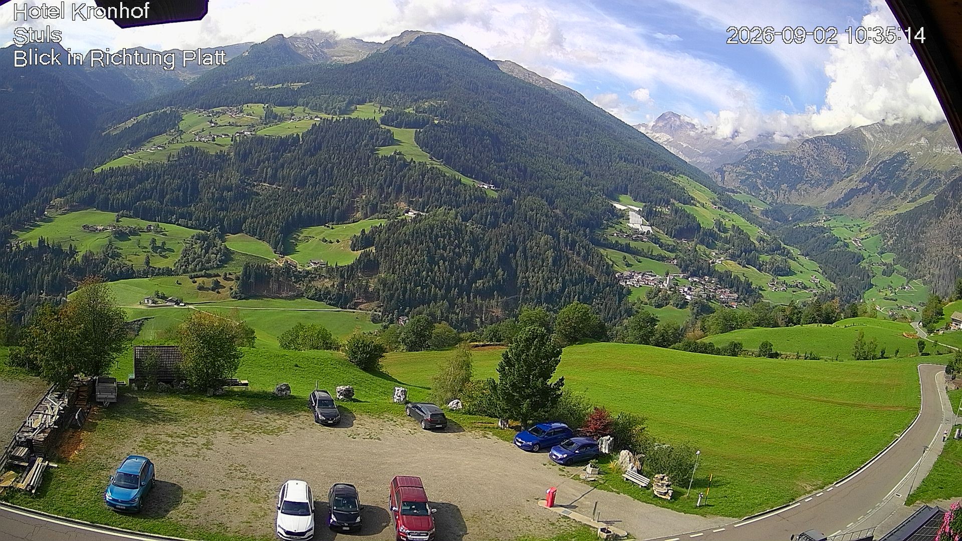 Archiv Foto Webcam Passeiertal: Hotel Kronhof in Stuls