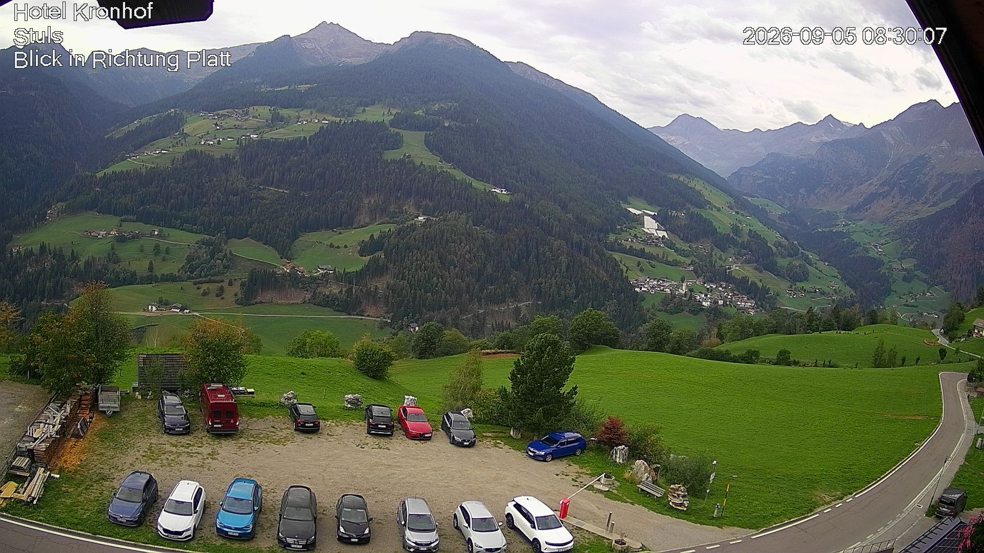 Archiv Foto Webcam Passeiertal: Hotel Kronhof in Stuls