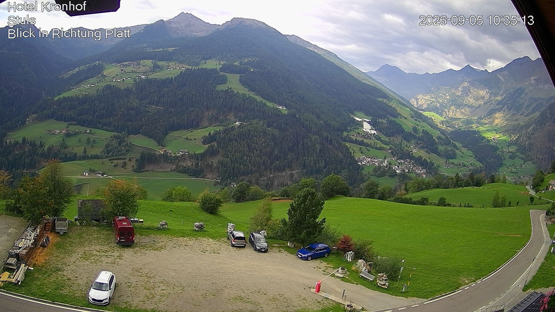 Archiv Foto Webcam Passeiertal: Hotel Kronhof in Stuls