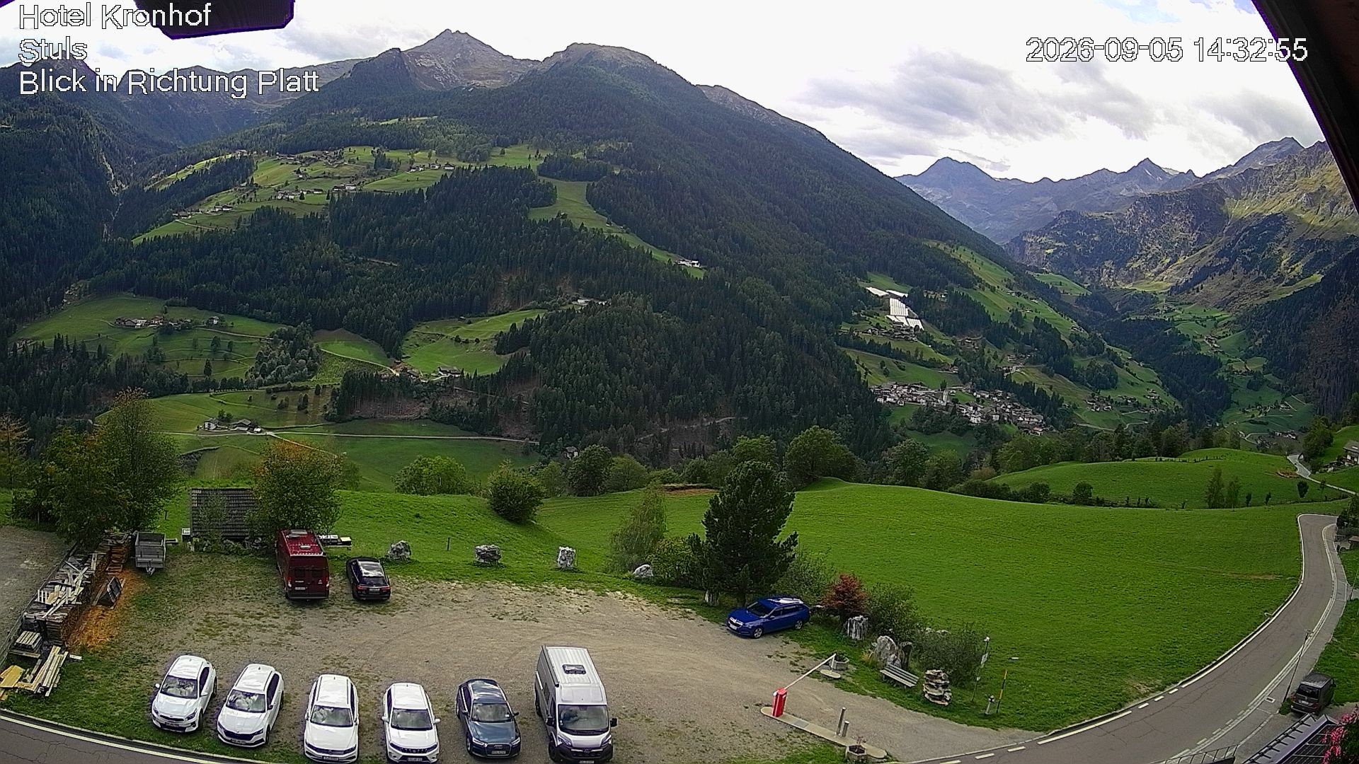 Archiv Foto Webcam Passeiertal: Hotel Kronhof in Stuls