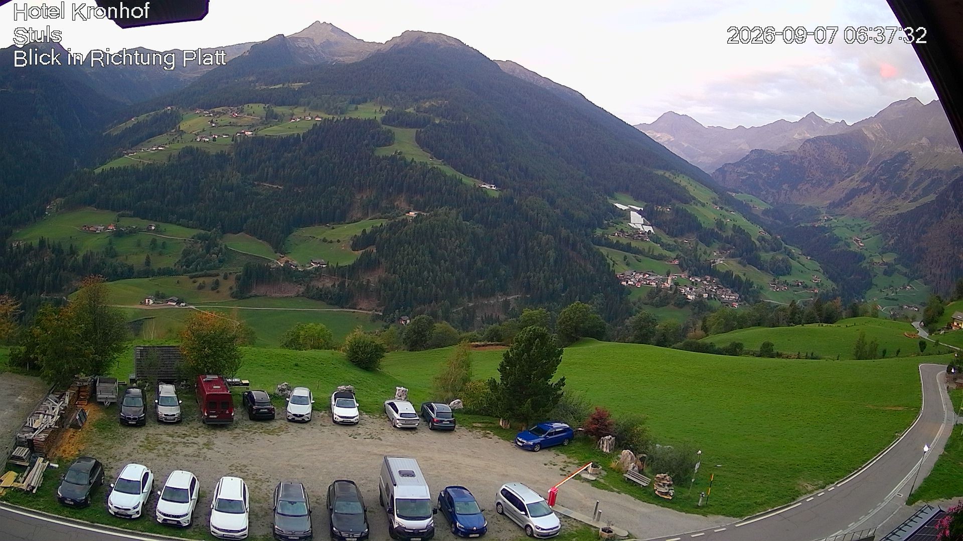 Archiv Foto Webcam Passeiertal: Hotel Kronhof in Stuls