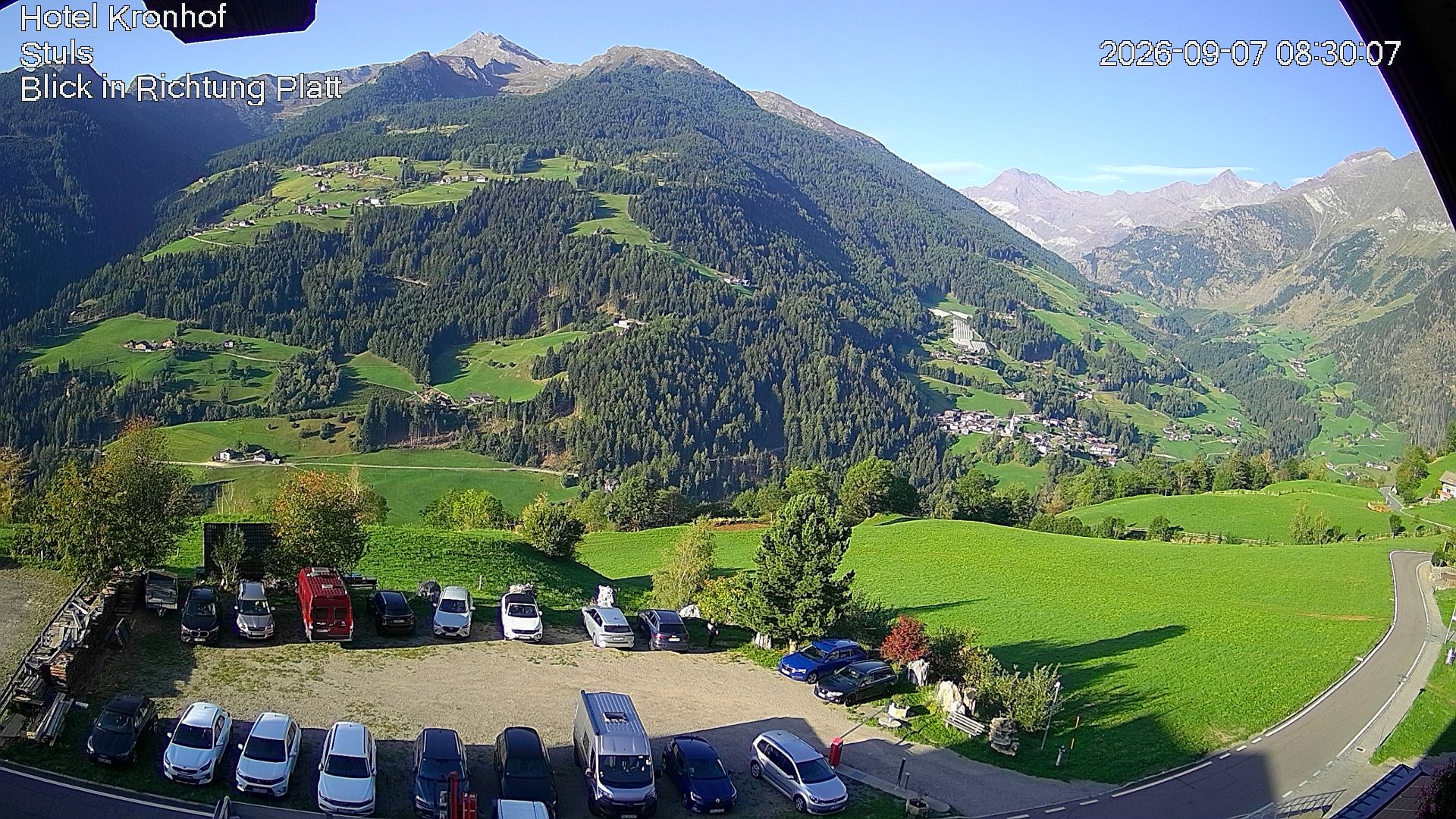 Archiv Foto Webcam Passeiertal: Hotel Kronhof in Stuls