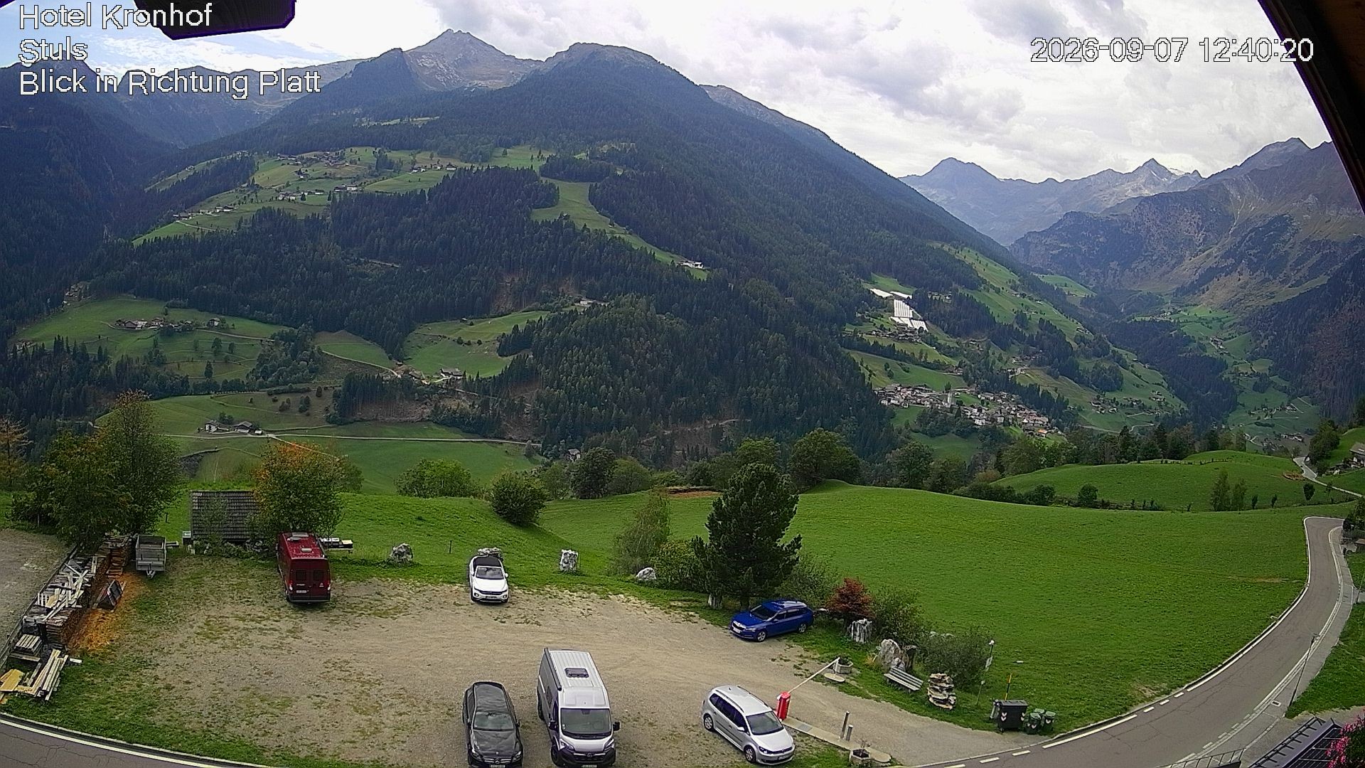 Archiv Foto Webcam Passeiertal: Hotel Kronhof in Stuls