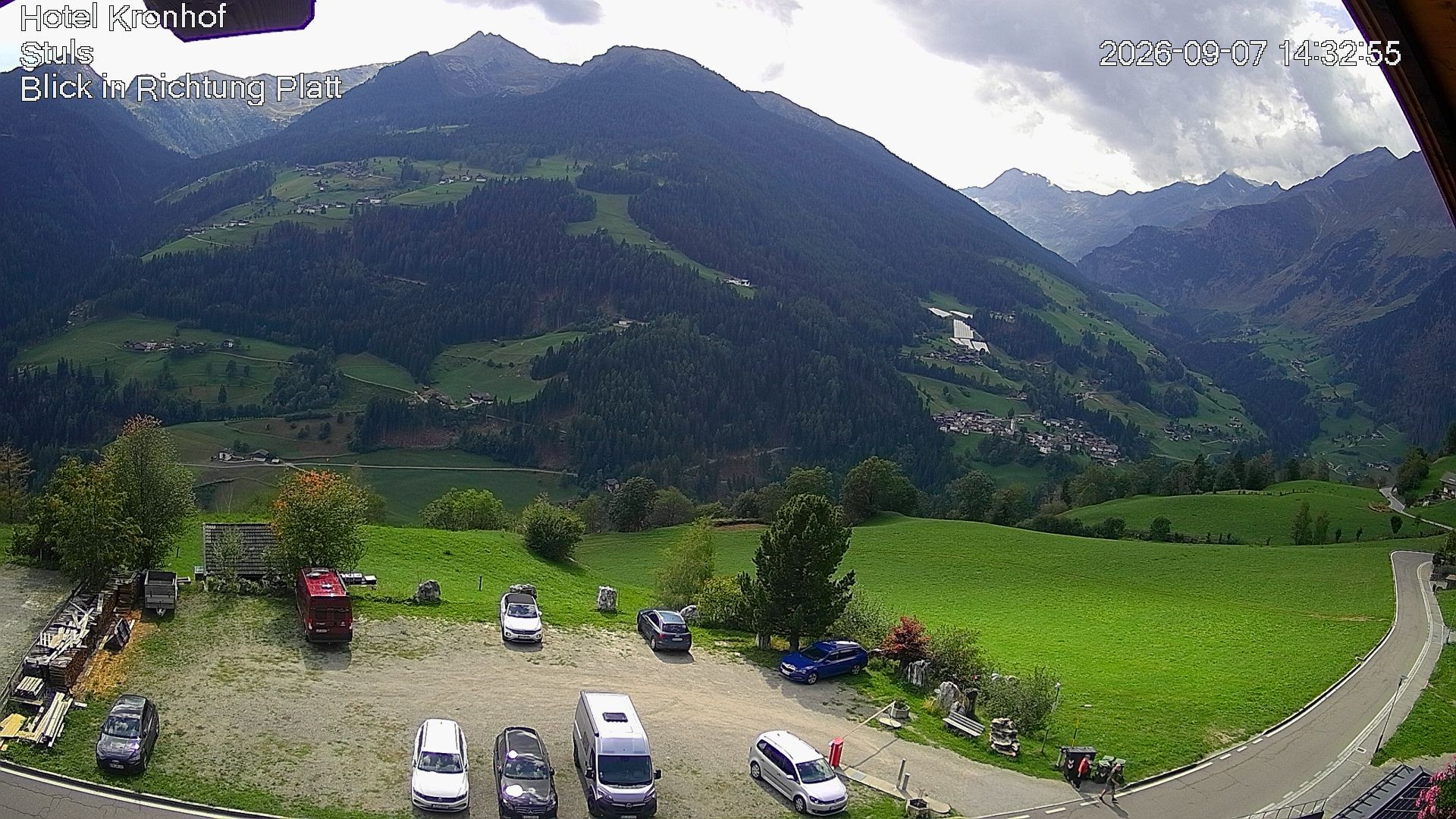 Archiv Foto Webcam Passeiertal: Hotel Kronhof in Stuls